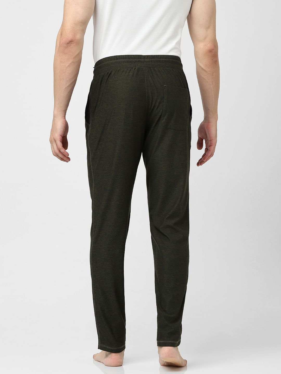 Green Mid Rise Trackpants