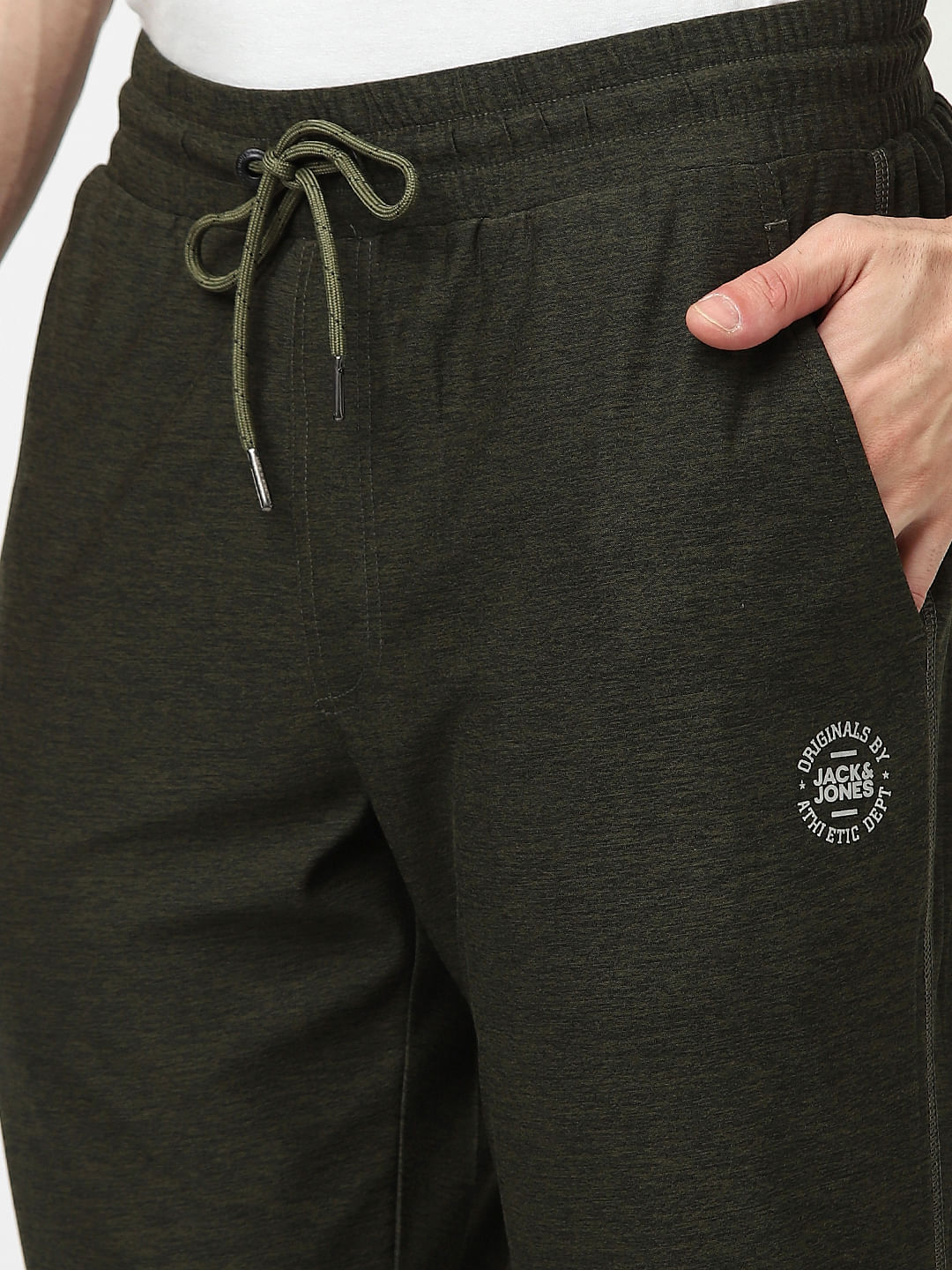 Green Mid Rise Trackpants