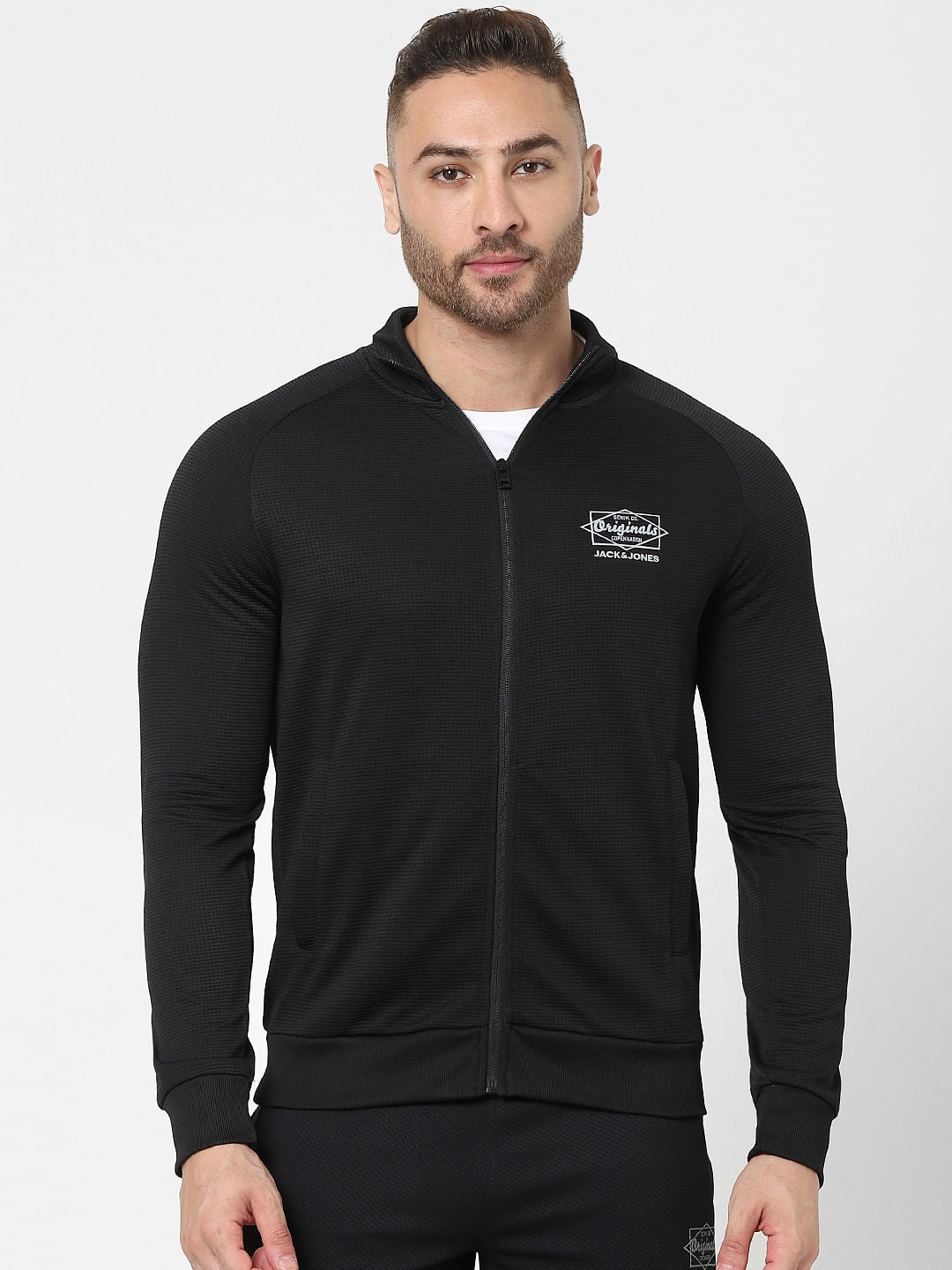 Black Zip Up Sweatshirt