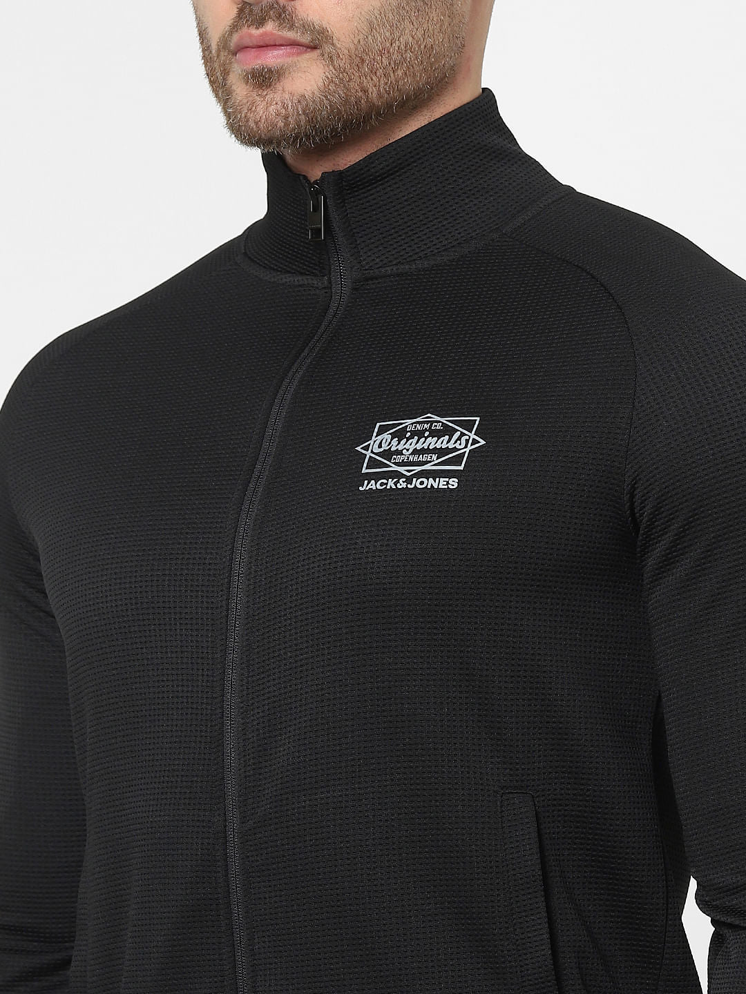 Black Zip Up Sweatshirt