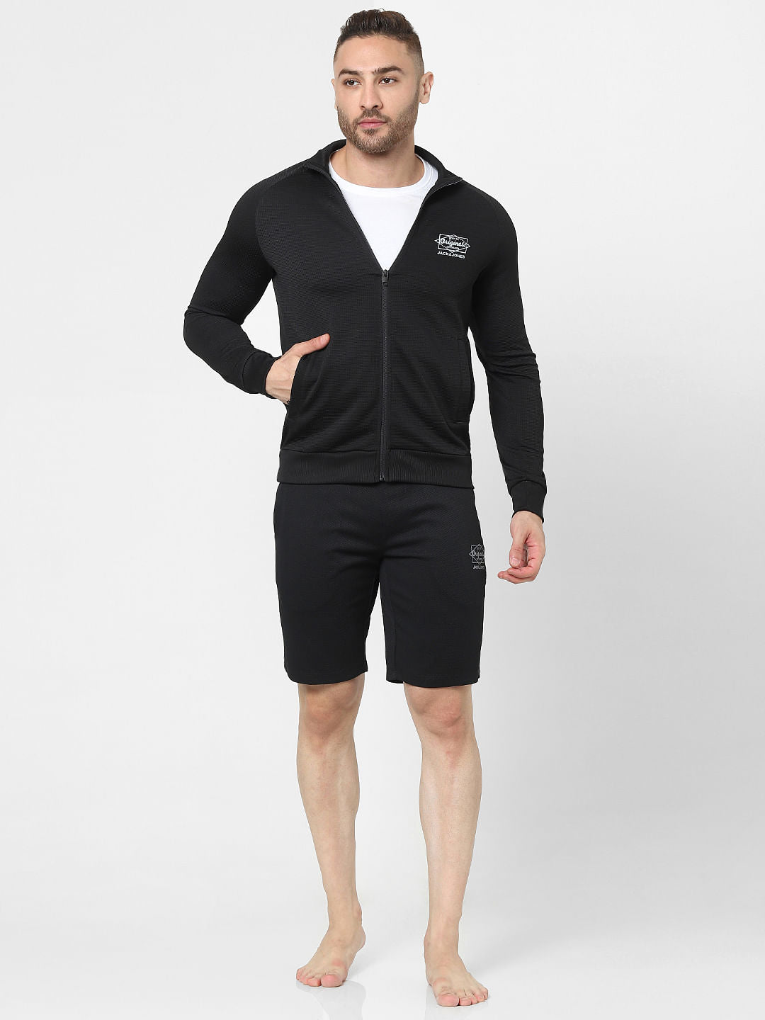 Black Zip Up Sweatshirt