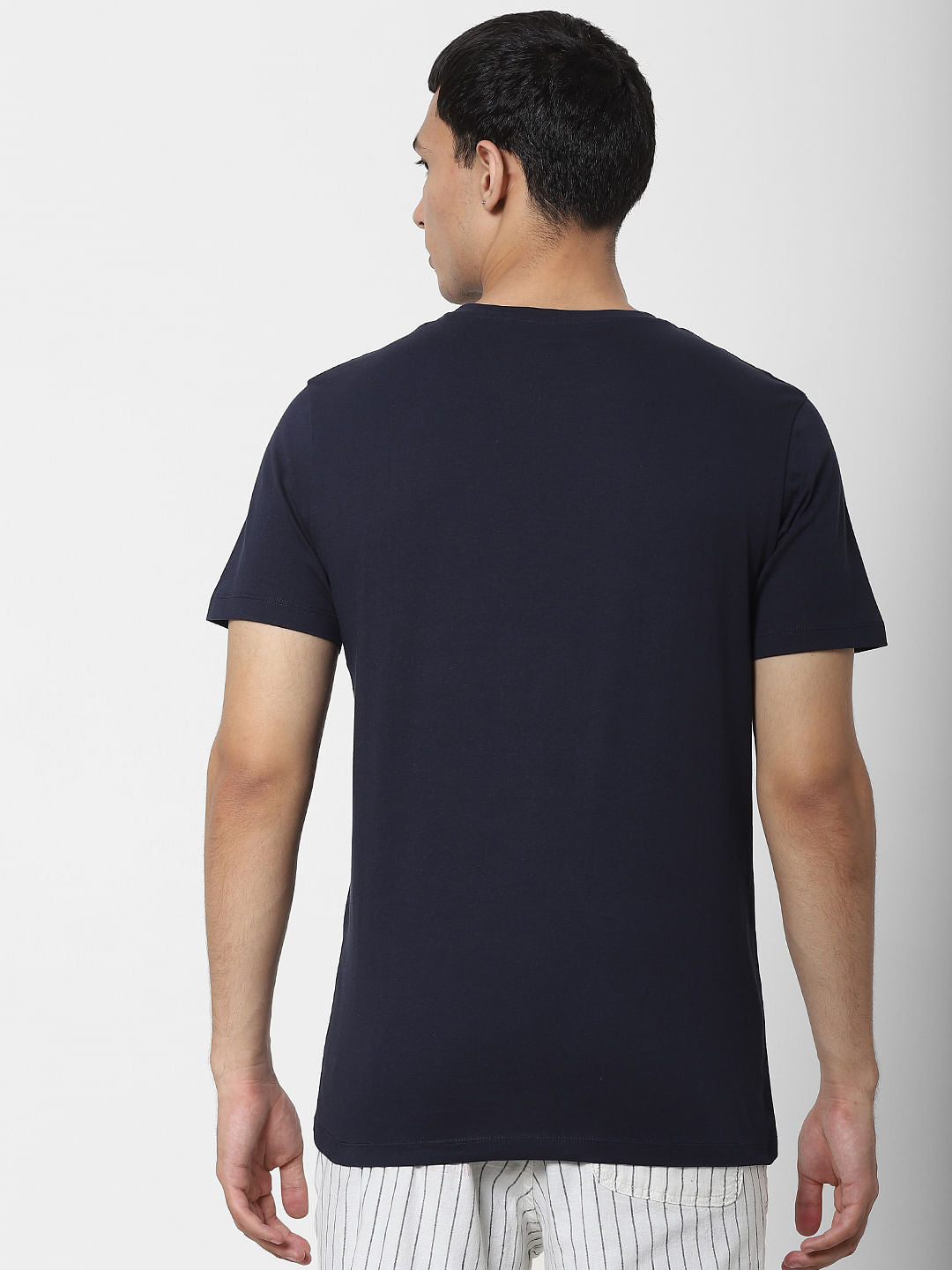 Navy Blue Crew Neck T-shirt