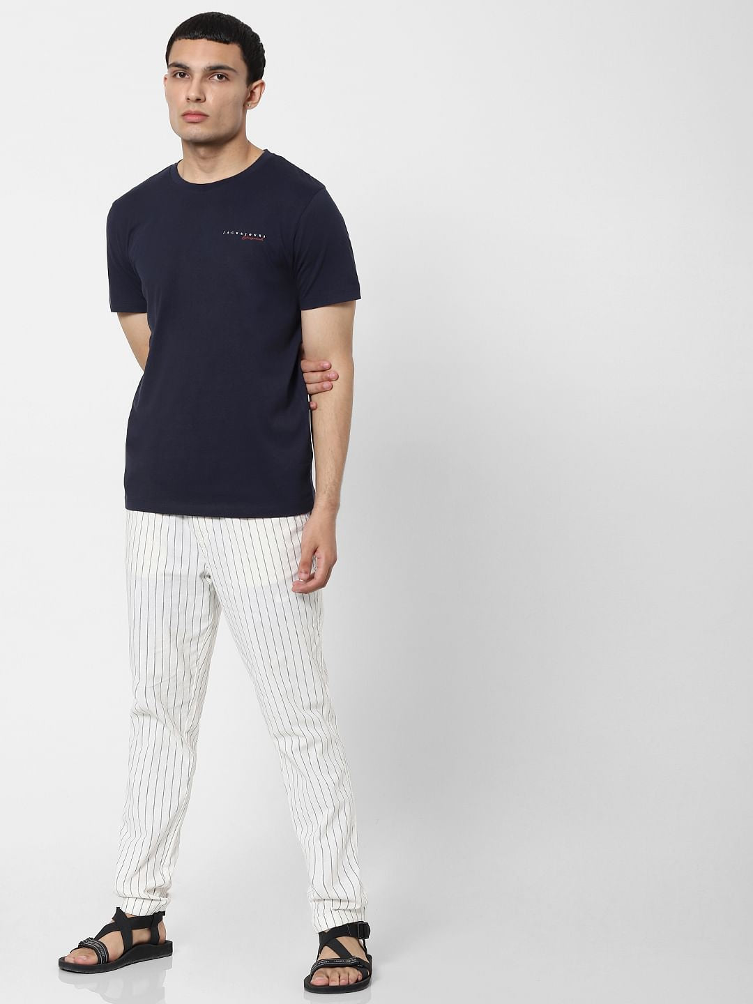 Navy Blue Crew Neck T-shirt