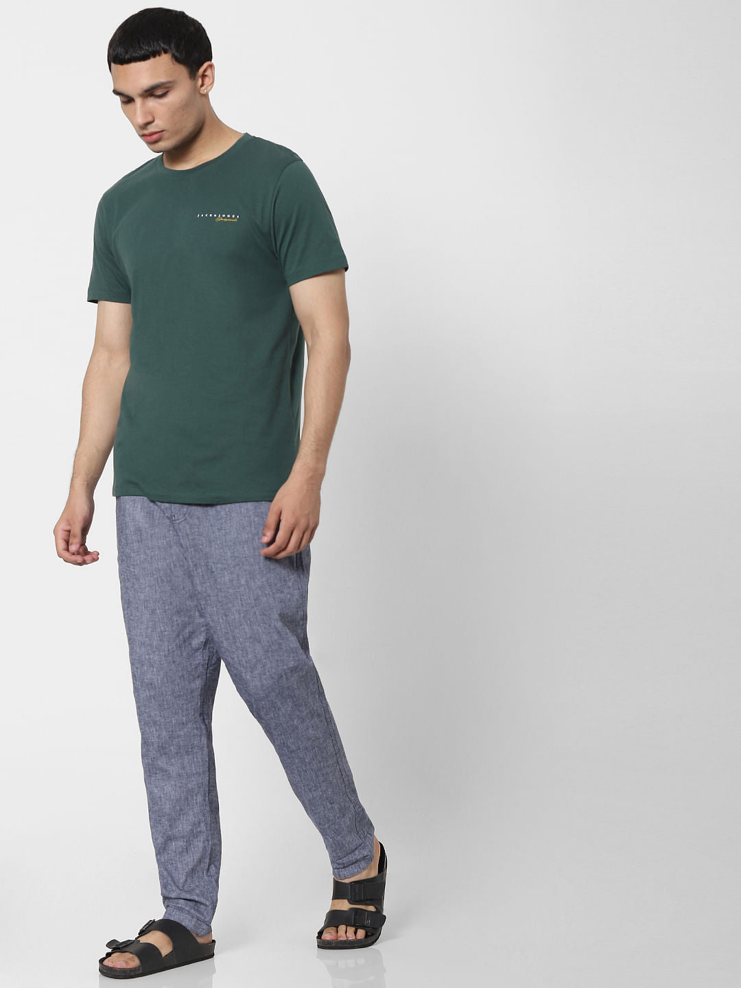 Green Yellow Crew Neck T-shirt