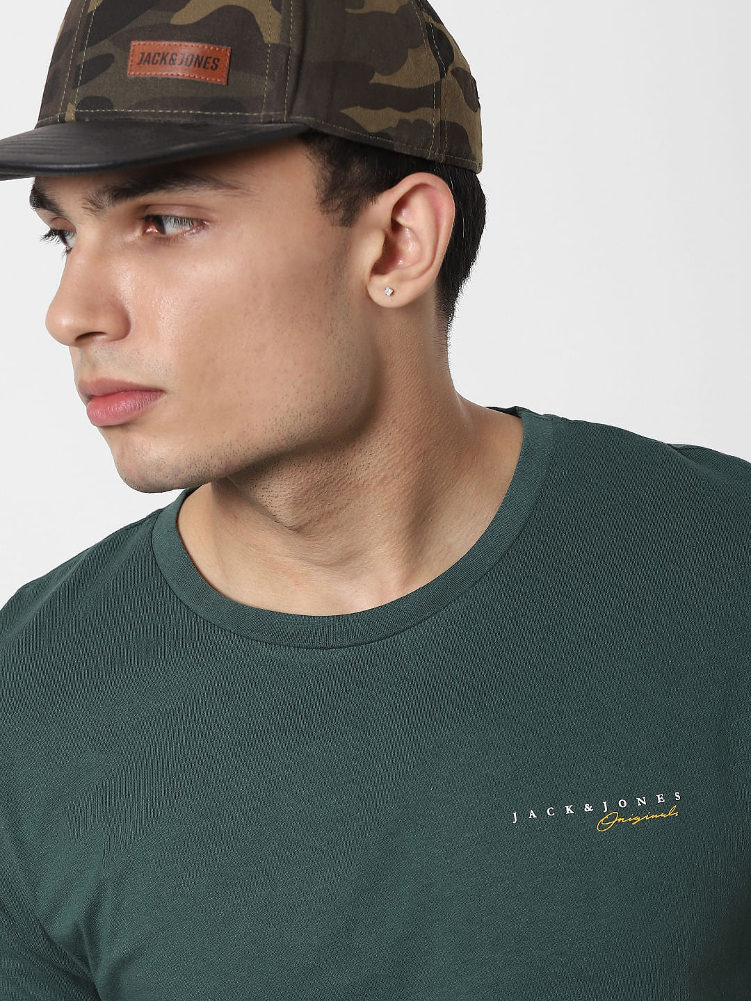 Green Yellow Crew Neck T-shirt