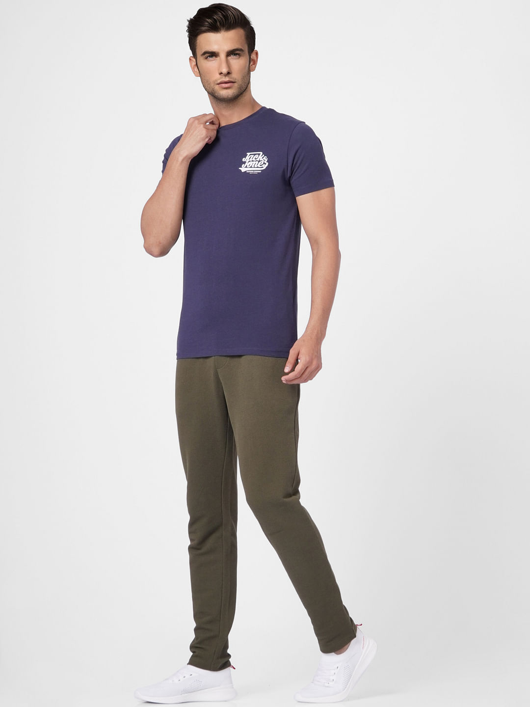 Blue Crew Neck T-shirt