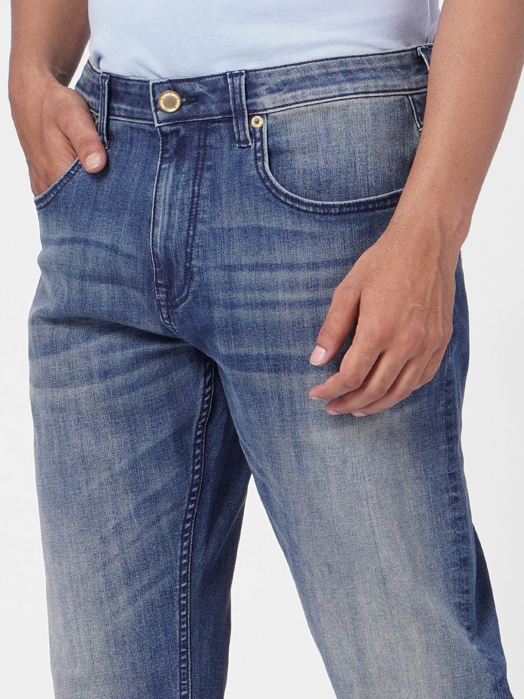 Blue High Rise Ray Bootcut Jeans