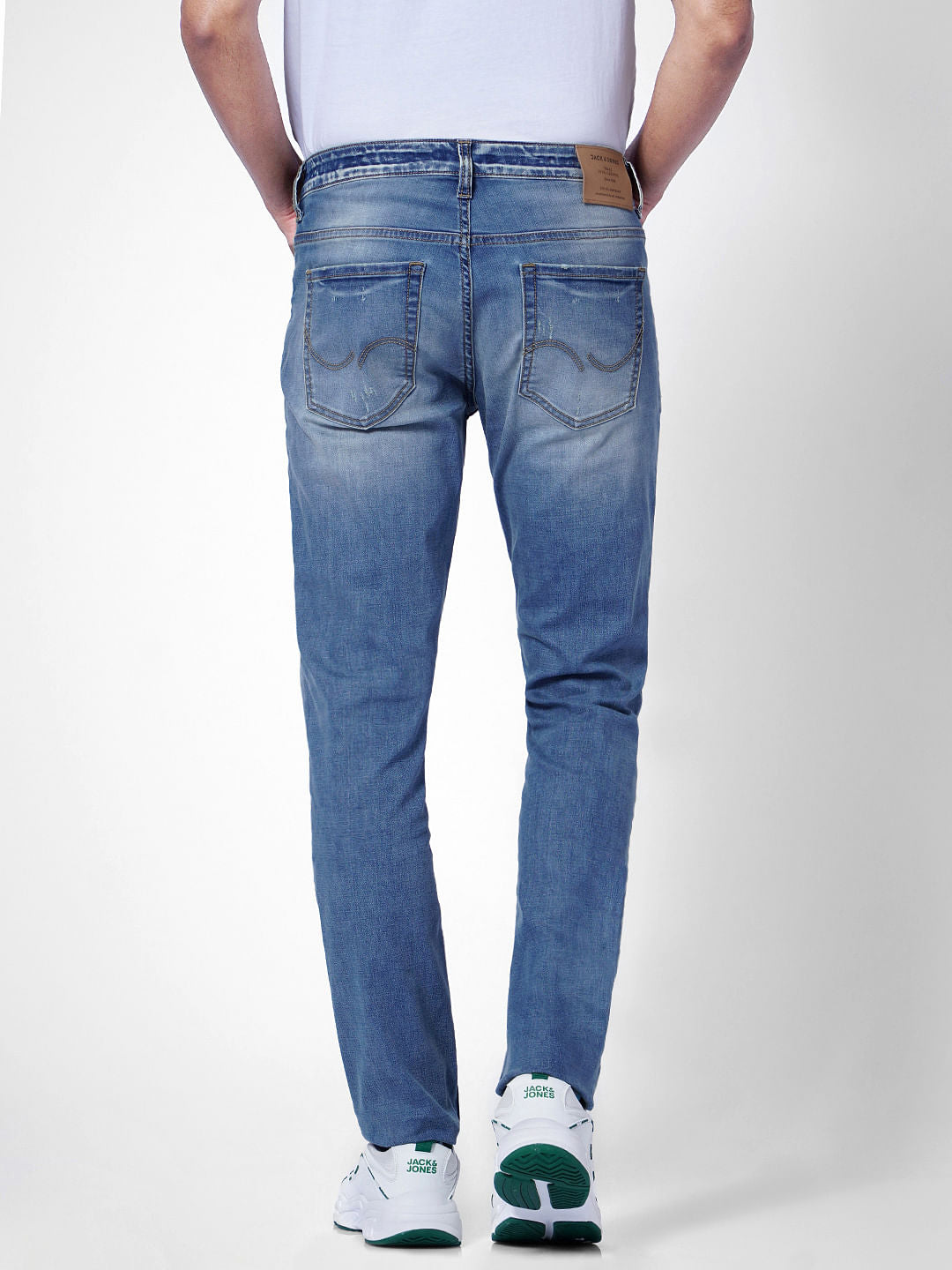 Light Blue Low Rise Distressed Ben Skinny Jeans