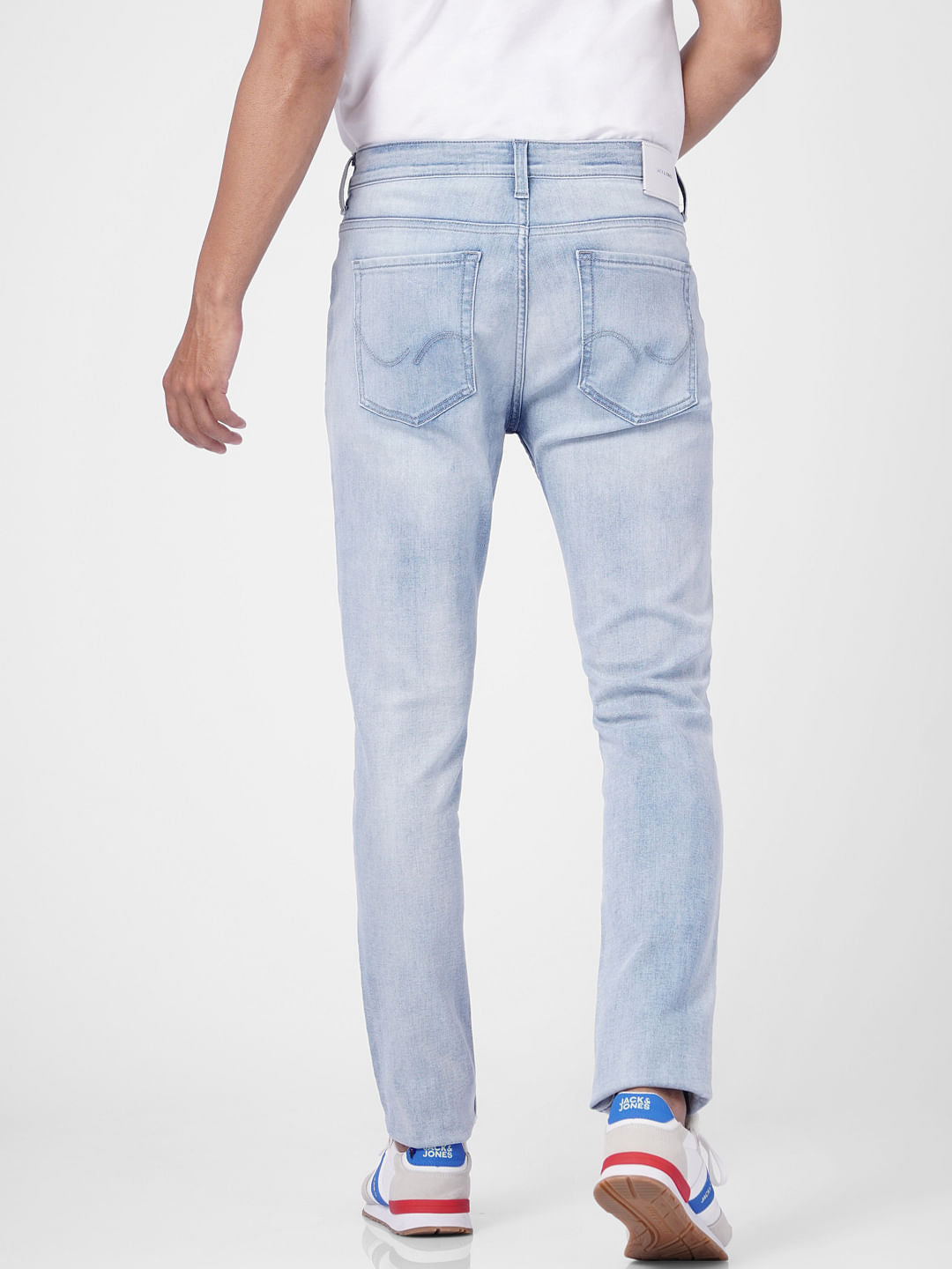 Blue Low Rise Washed Liam Skinny Jeans