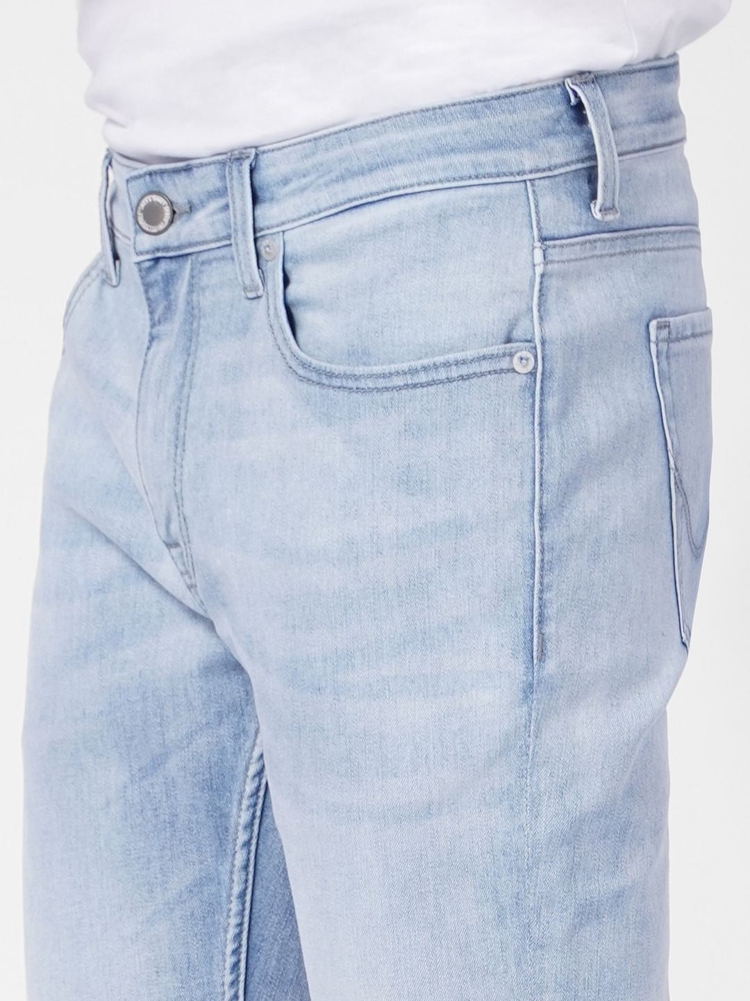 Blue Low Rise Washed Liam Skinny Jeans