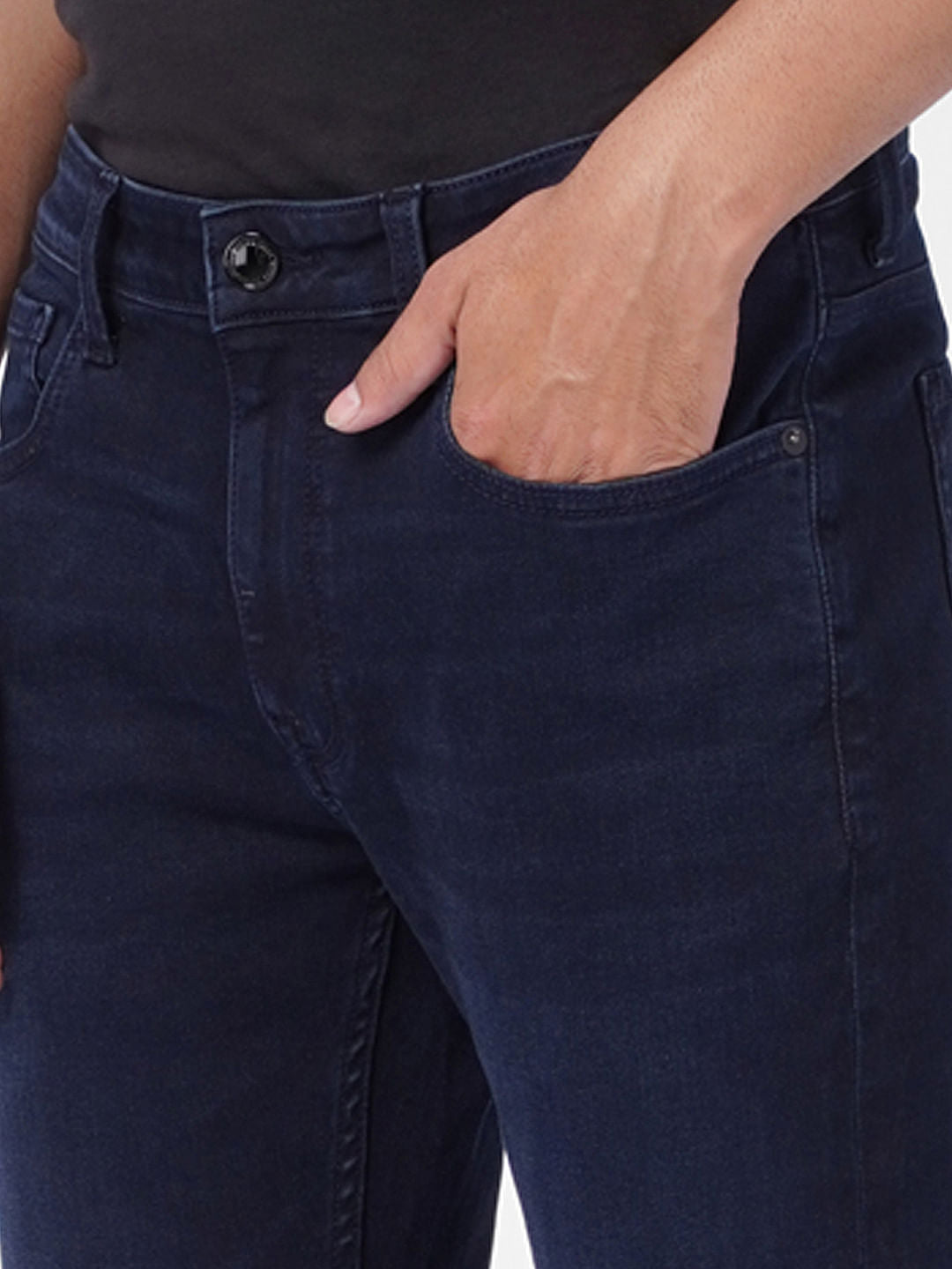 Dark Blue Low Rise Liam Skinny Fit Jeans