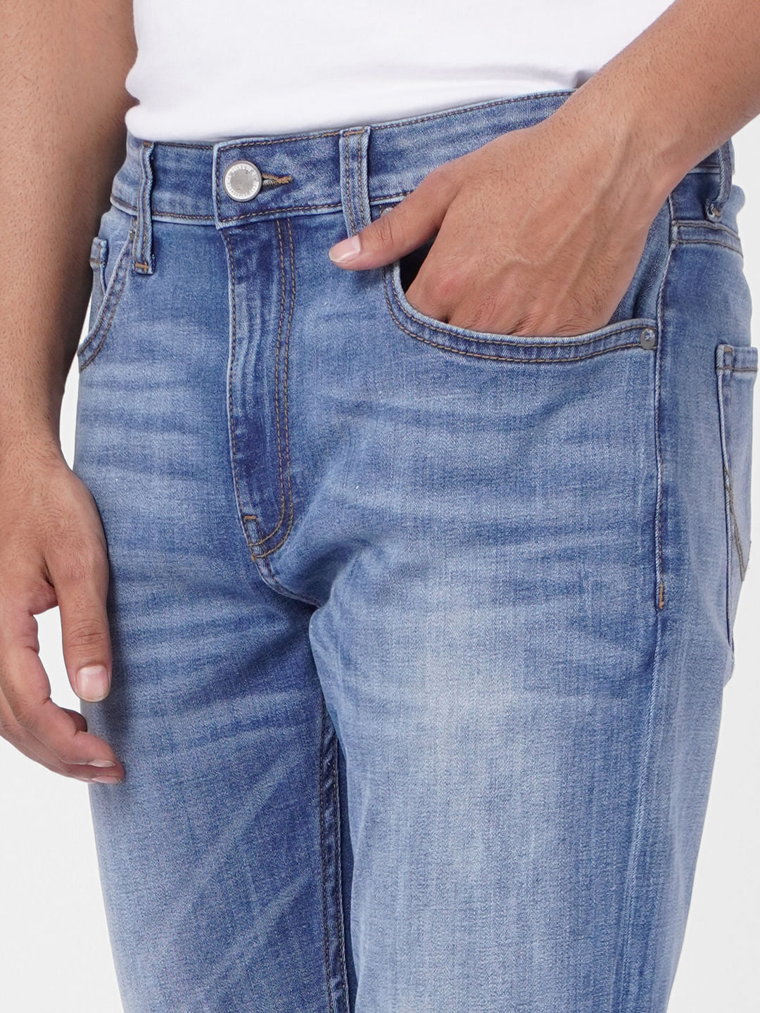 Light Blue Low Rise Tim Anti Fit Jeans