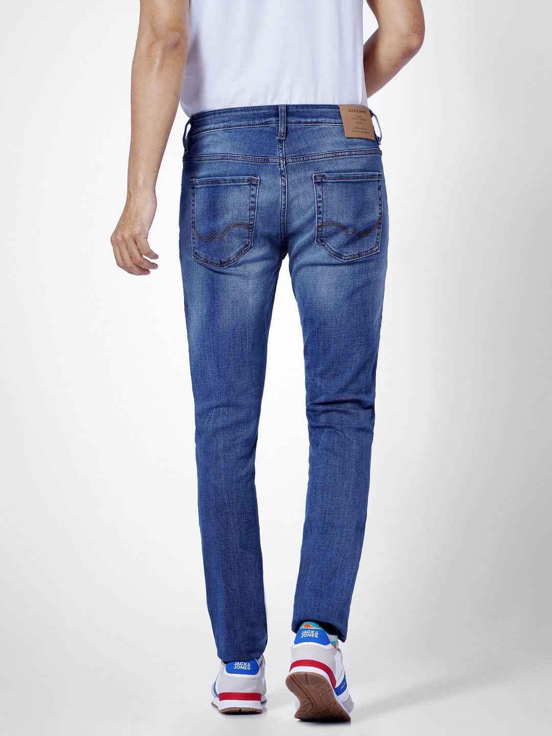Light Blue Low Rise Washed Ben Skinny Jeans