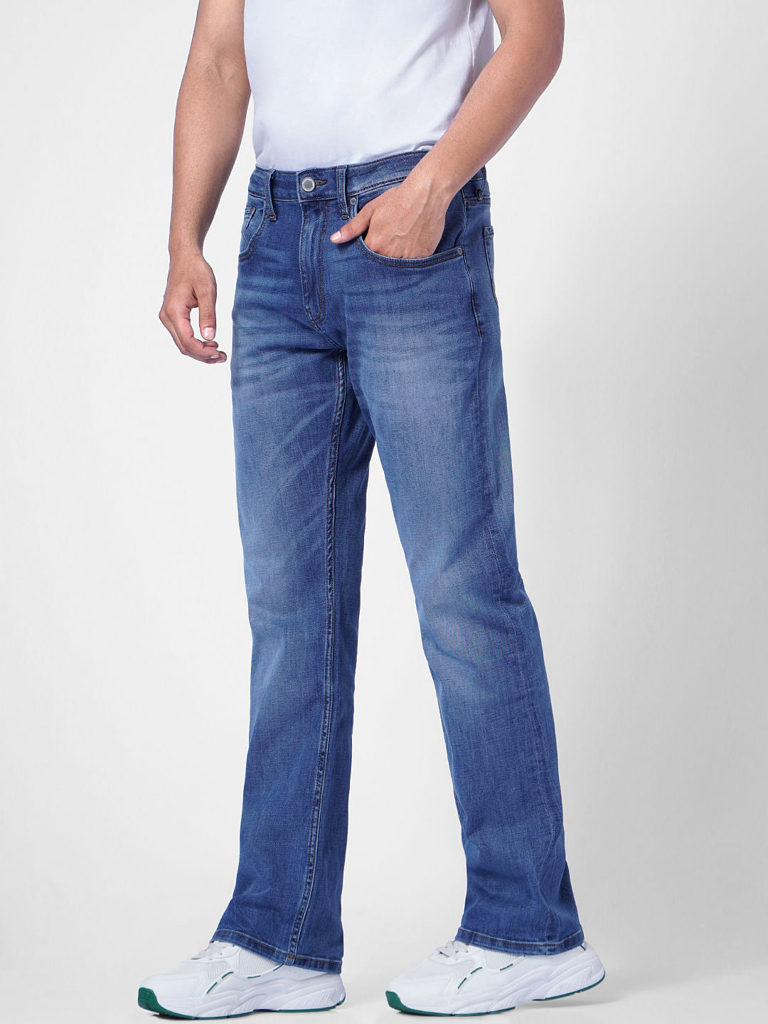 Blue High Rise Ray Bootcut Jeans