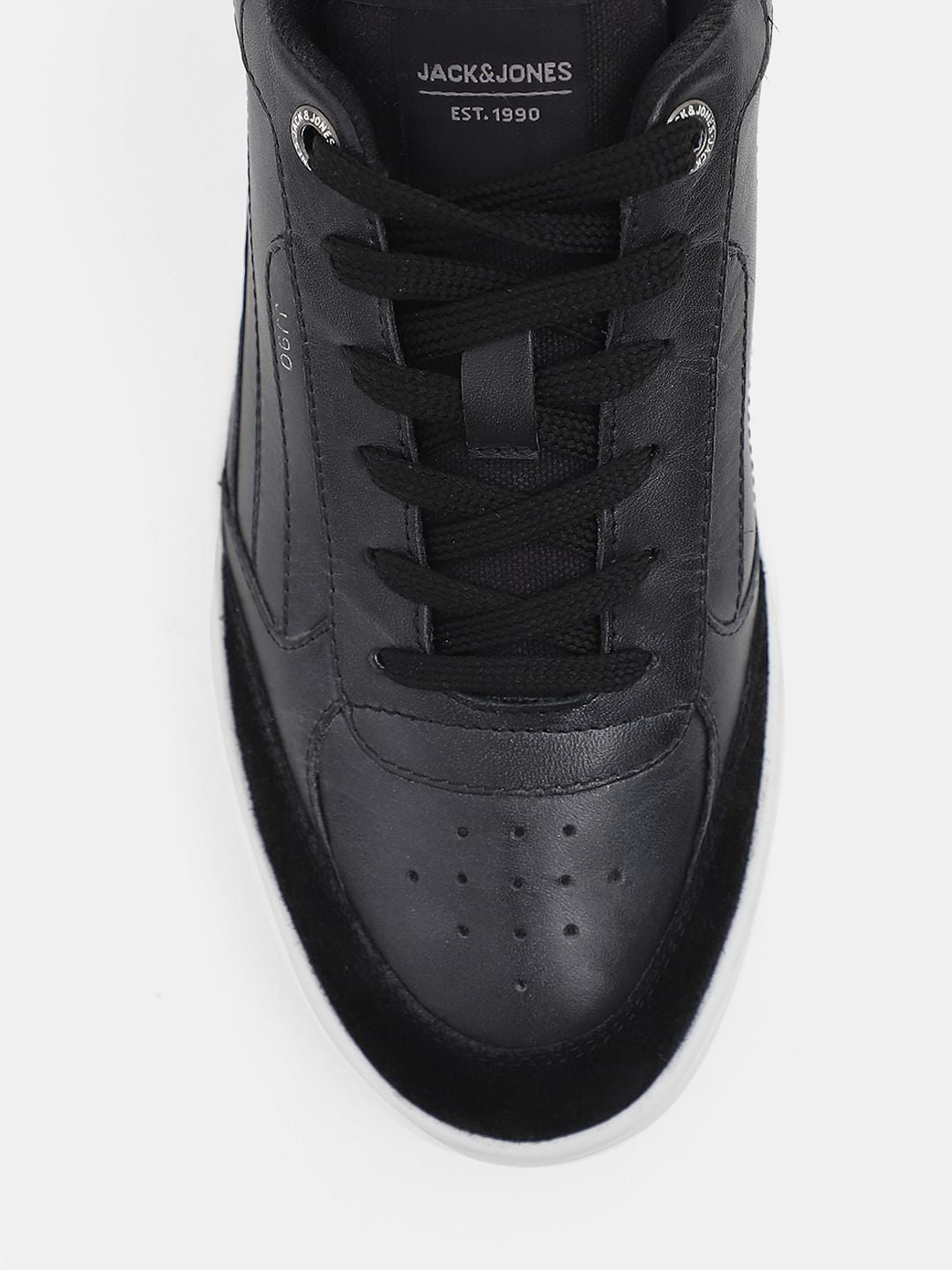 Black Leather Sneakers