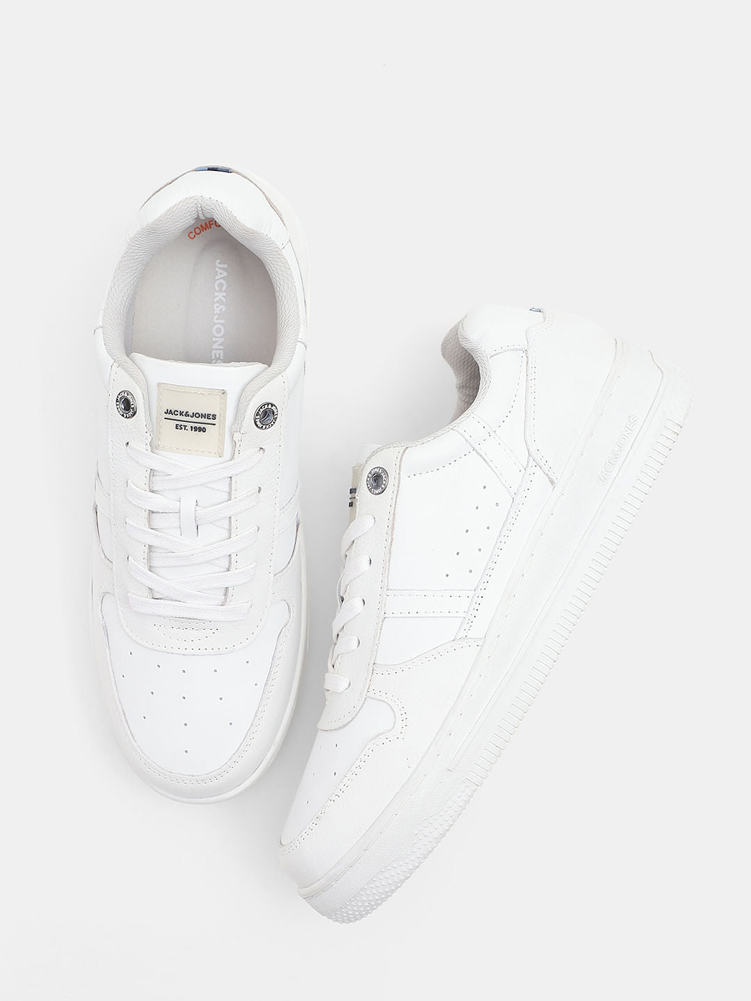 White Premium Leather Sneakers