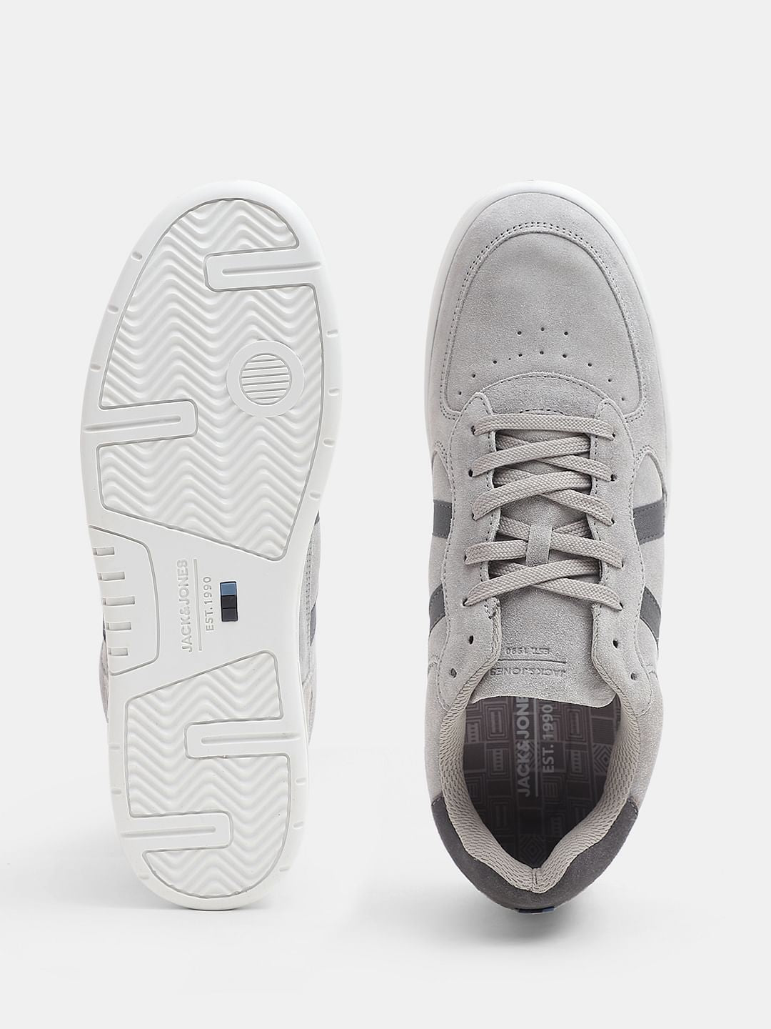 Grey Suede Classic Sneakers