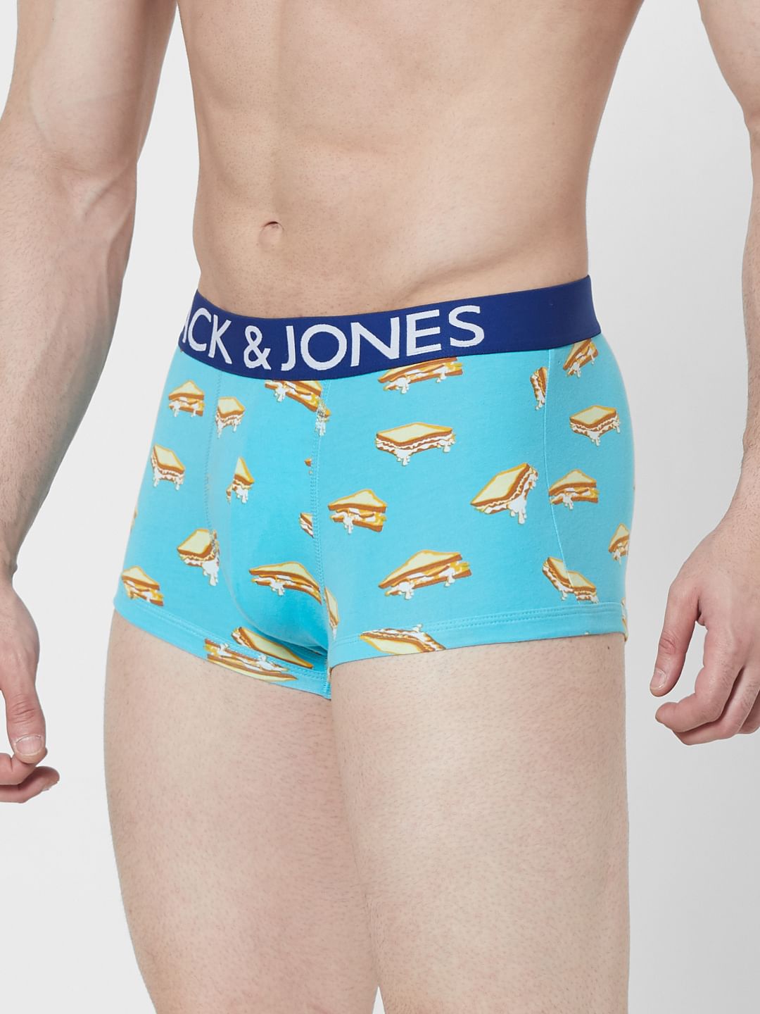 Blue Sandwich Print Trunks