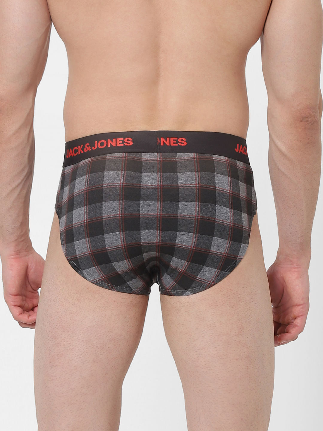 Black Check Briefs