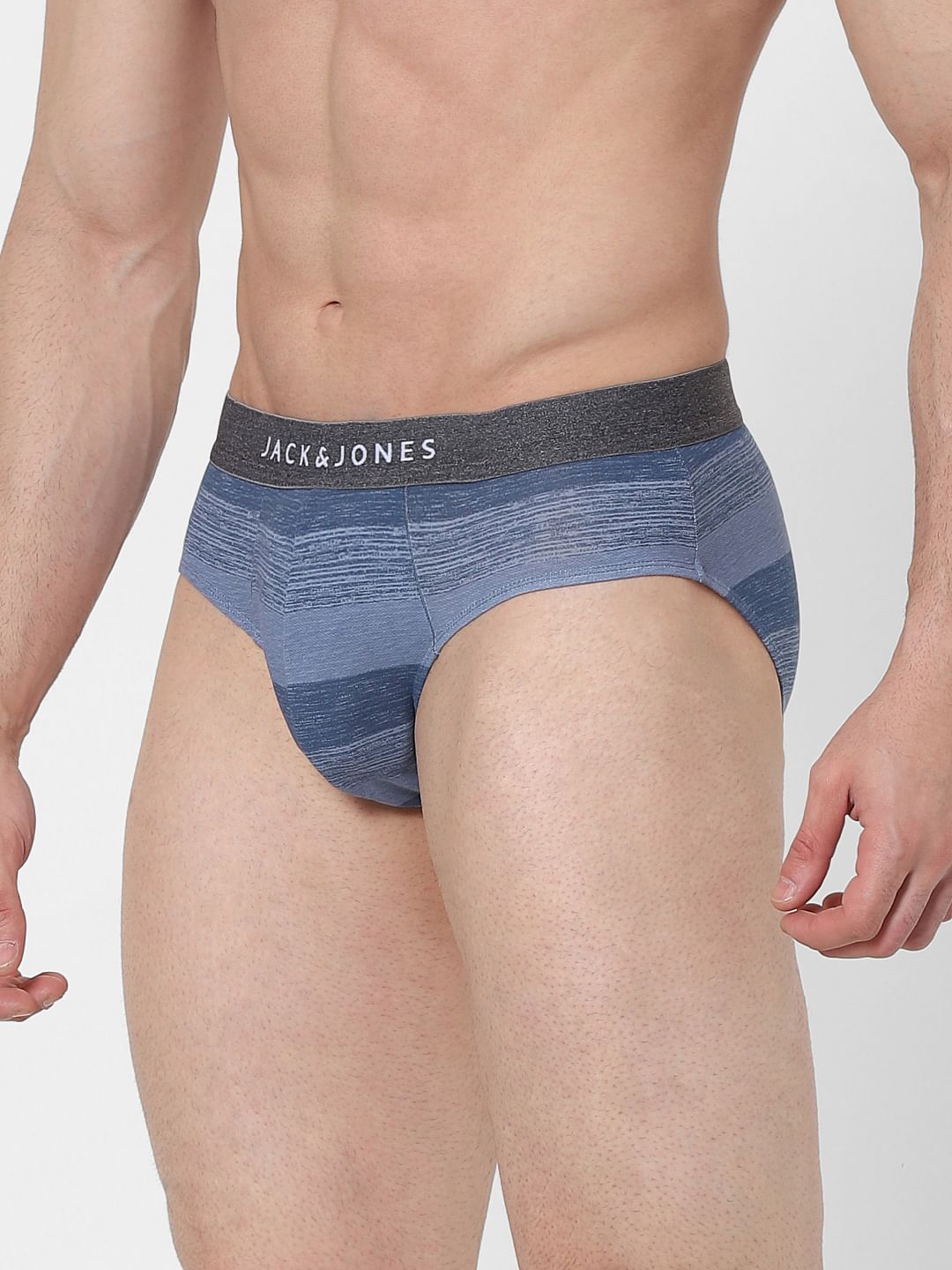 Blue Striped Briefs