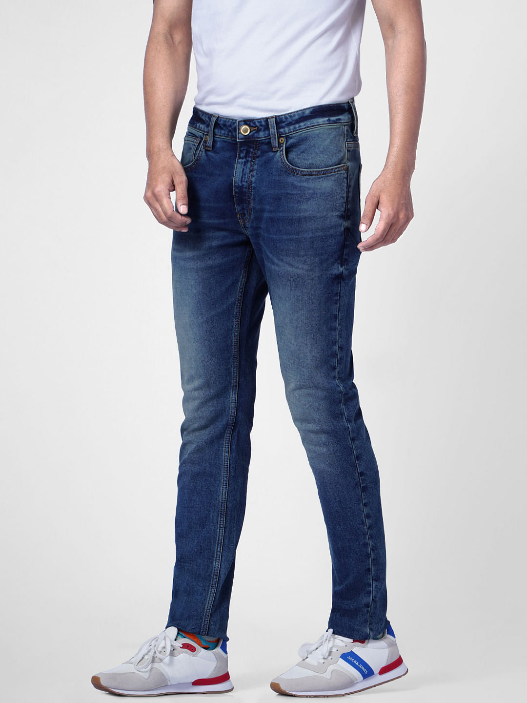 Dark Blue Low Rise Ben Skinny Jeans