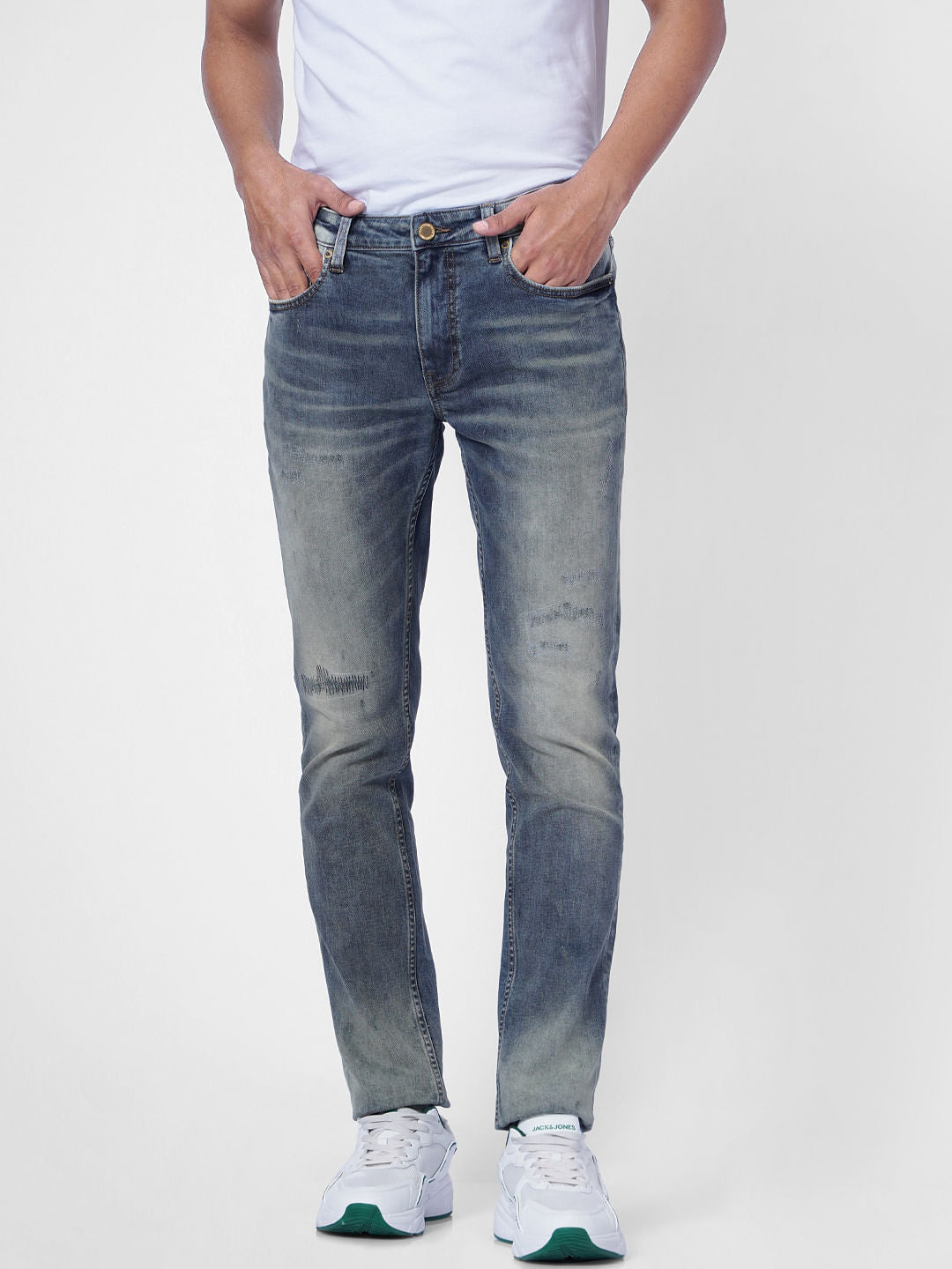 Dark Blue Low Rise Ben Skinny Jeans