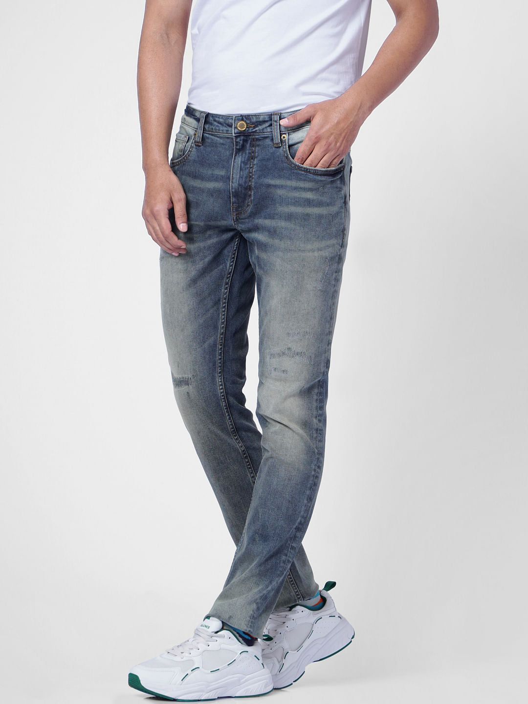 Dark Blue Low Rise Ben Skinny Jeans