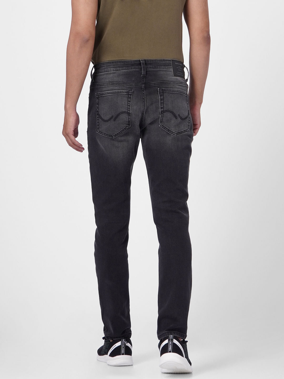 Dark Grey Low Rise Tim Anti Fit Jeans
