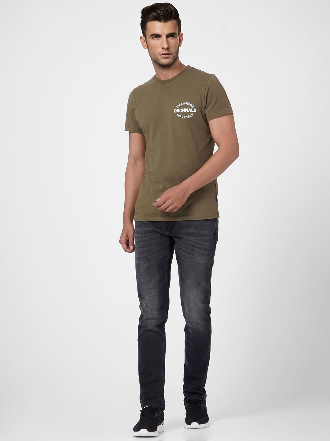 Dark Grey Low Rise Tim Anti Fit Jeans