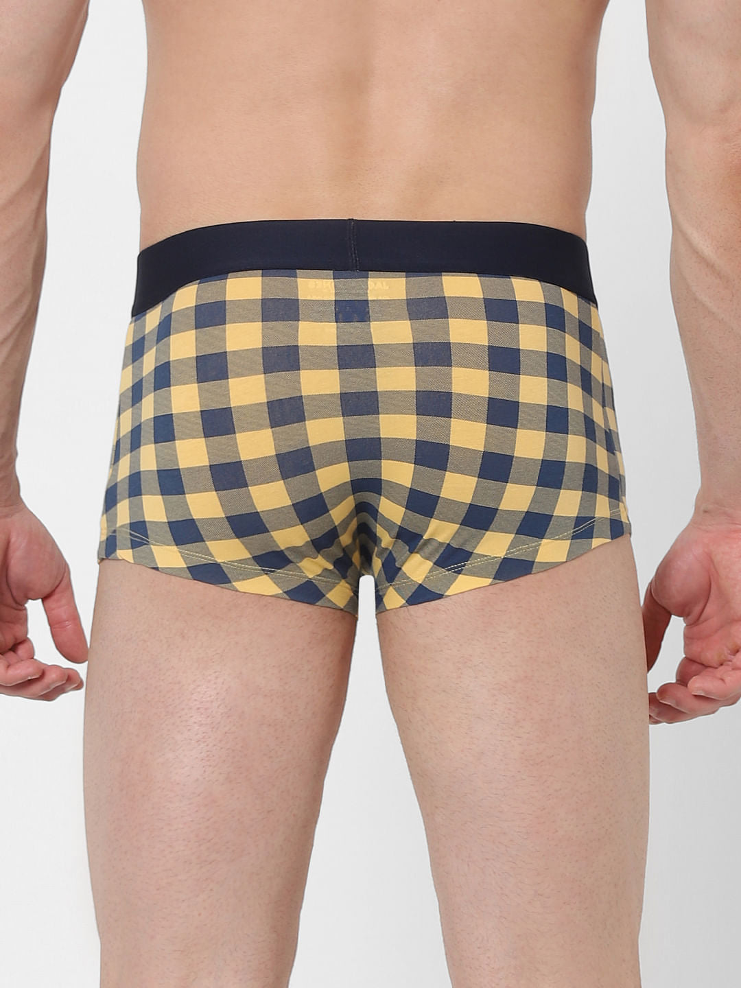 Pack of 2 Check Briefs - Yellow