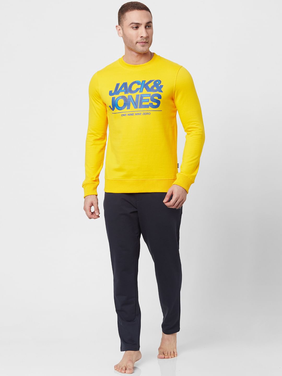 Mid Rise Navy Blue Sweatpants