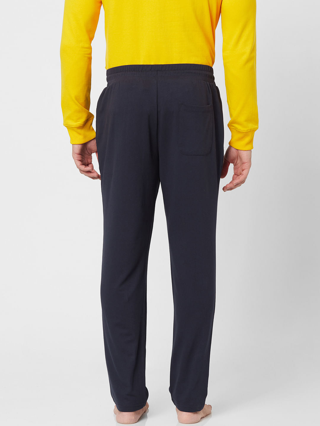 Mid Rise Navy Blue Sweatpants