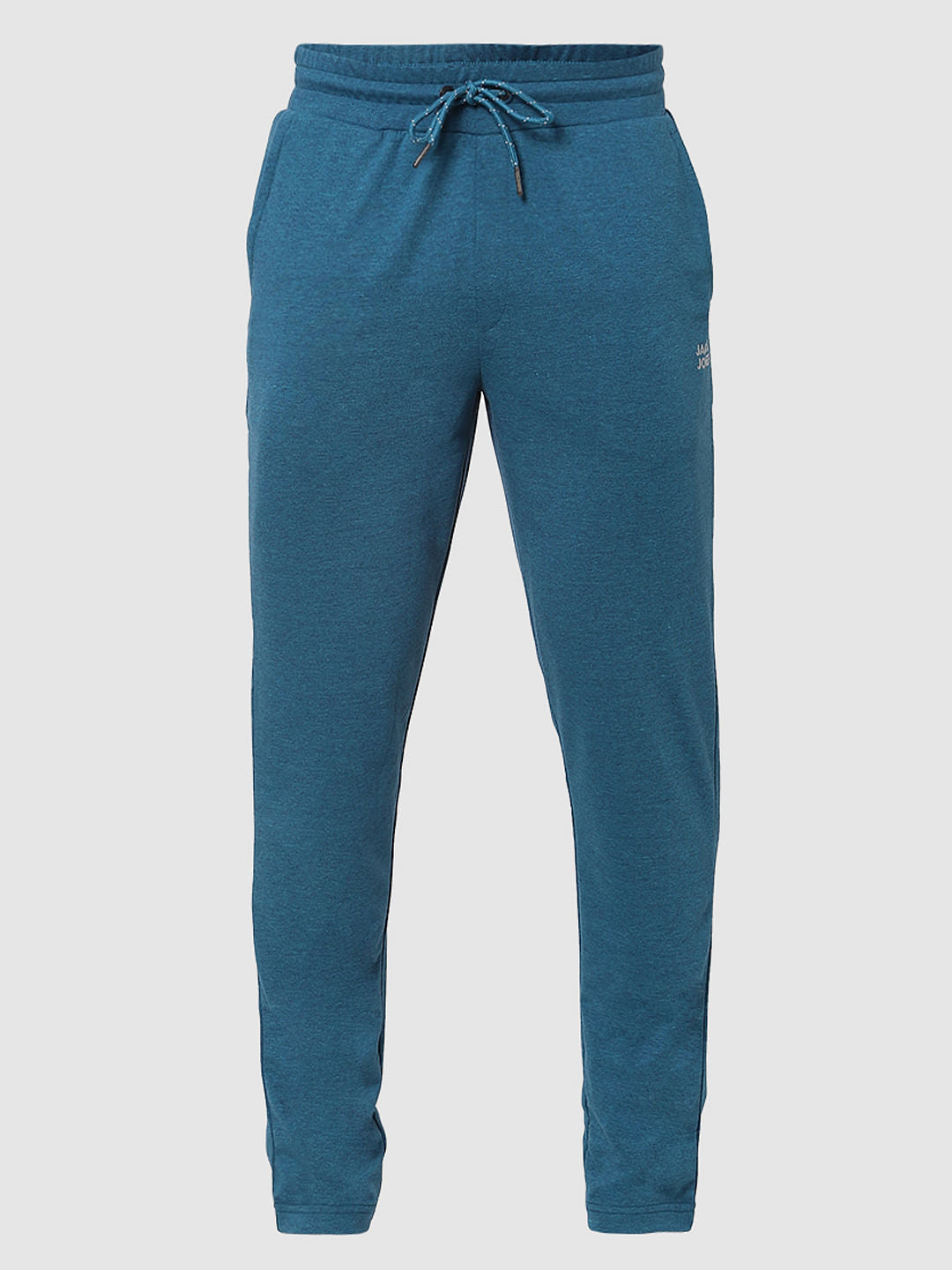Blue Mid Rise Trackpants