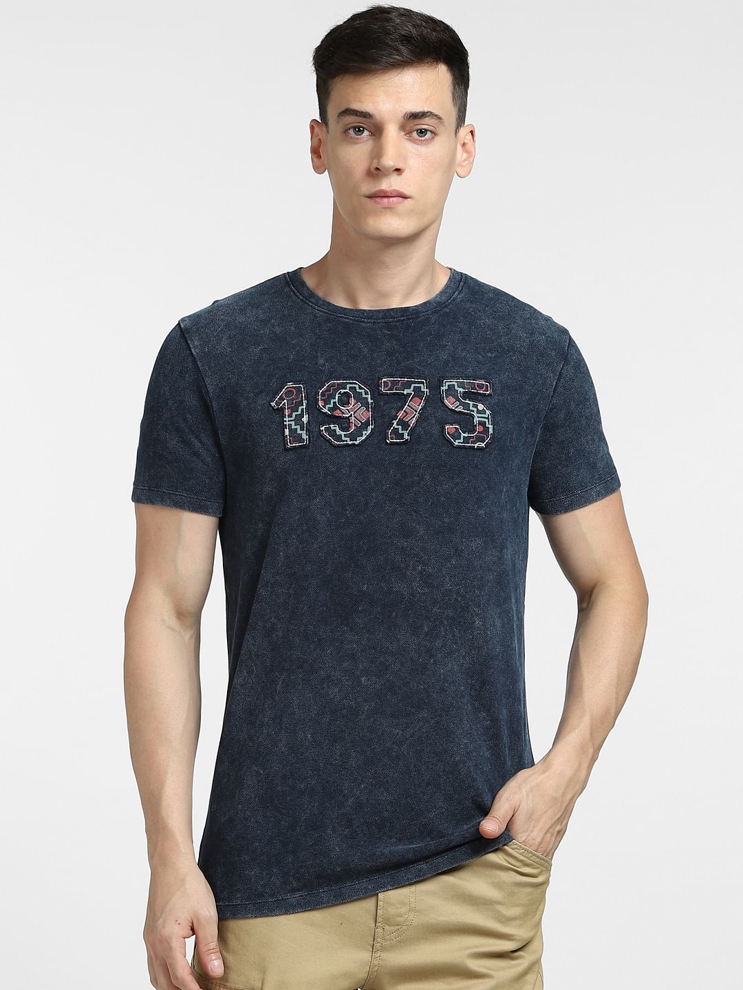 Blue Washed Crew Neck T-shirt