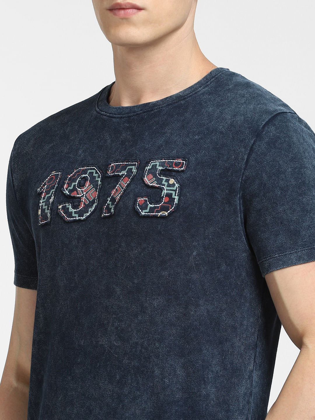 Blue Washed Crew Neck T-shirt