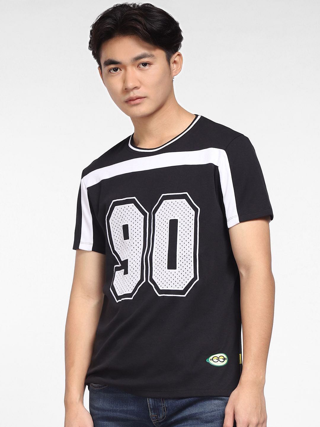 x Minion Black Printed Crew Neck T-shirt