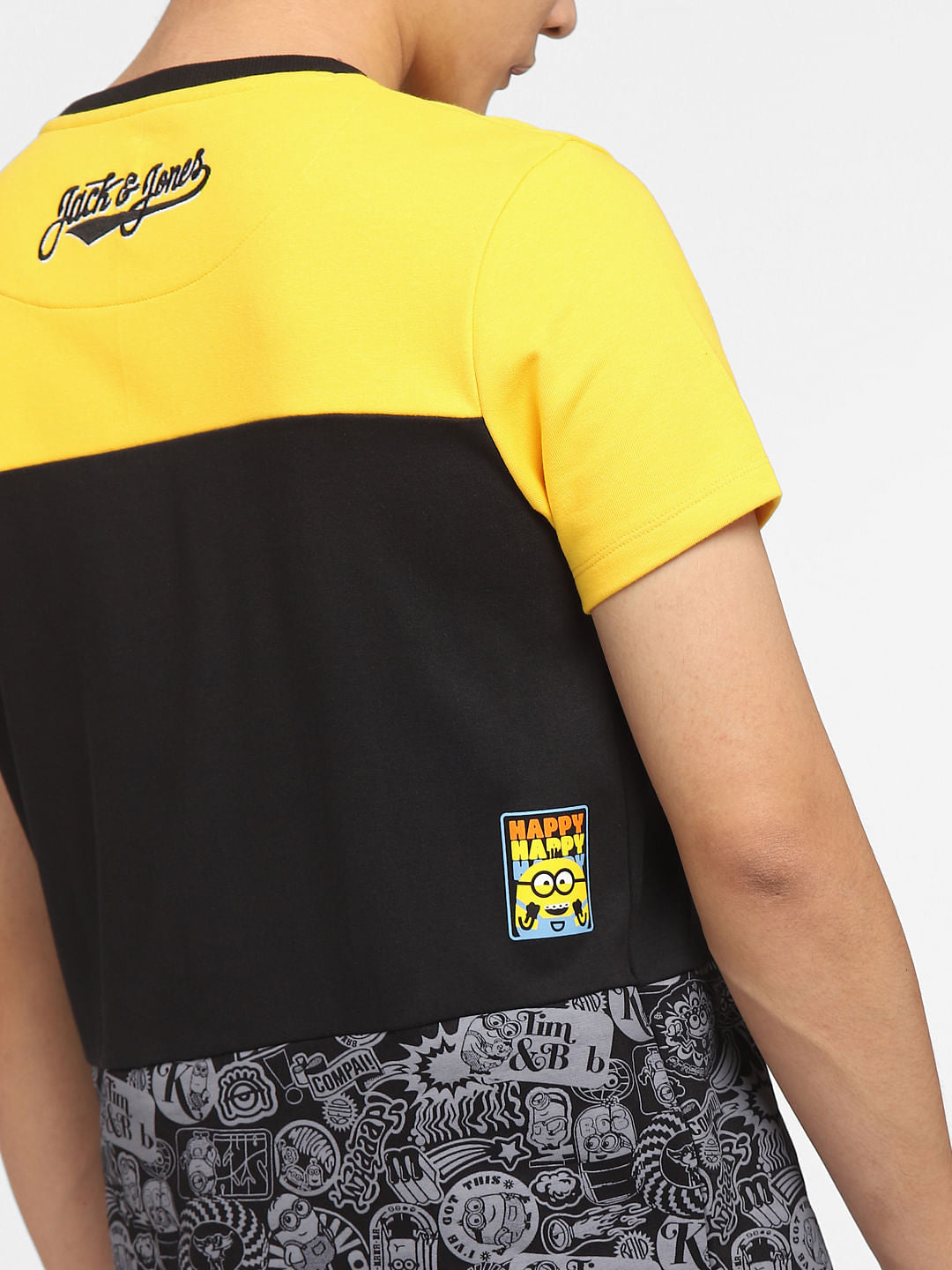 x Minion Yellow Colourblocked Co-ord T-shirt