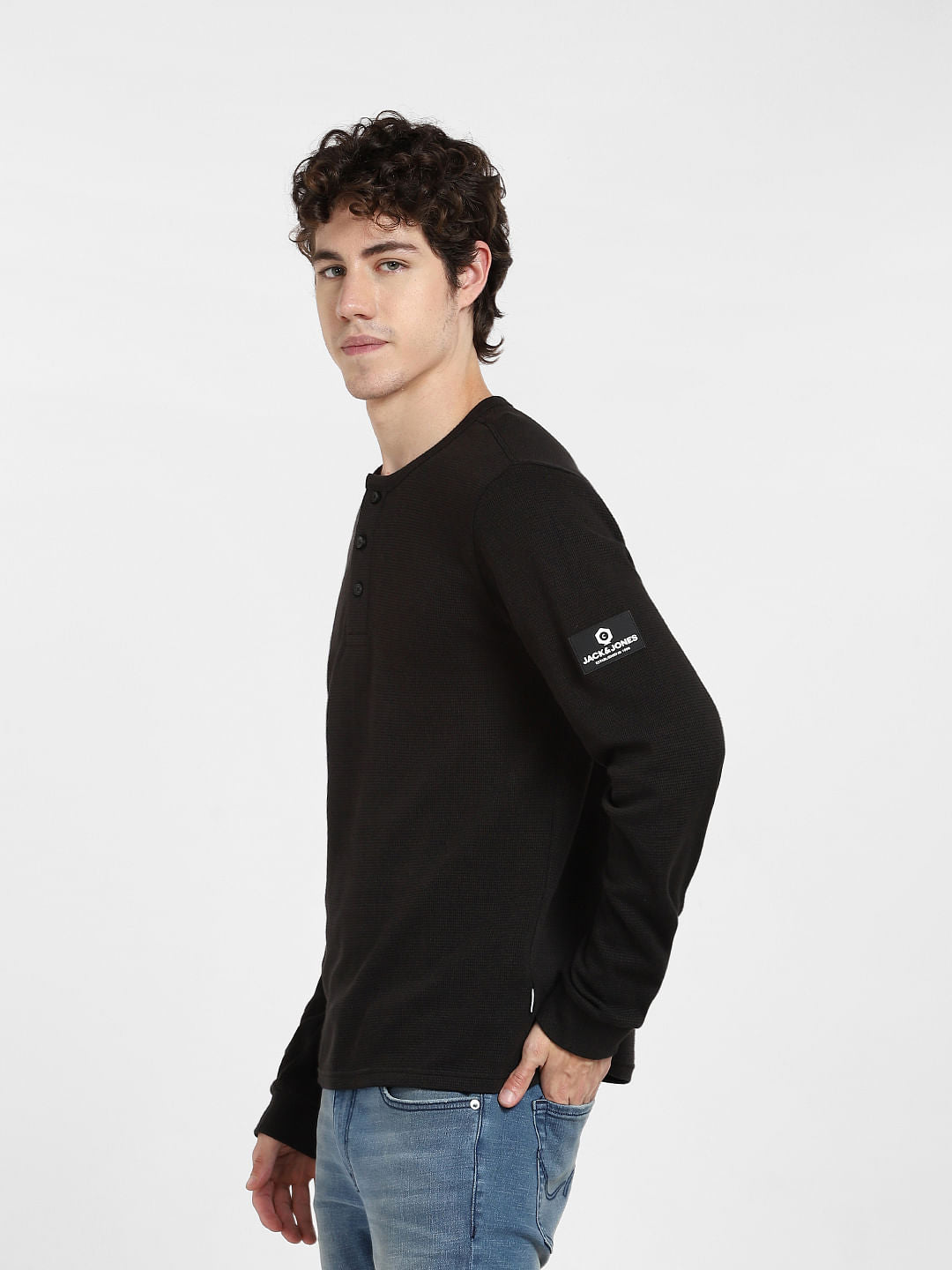 Black Henley T-shirt