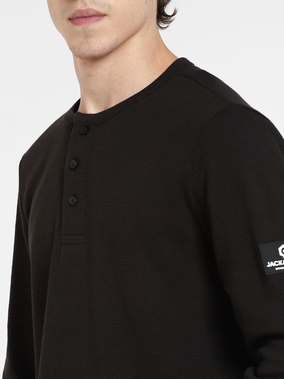 Black Henley T-shirt