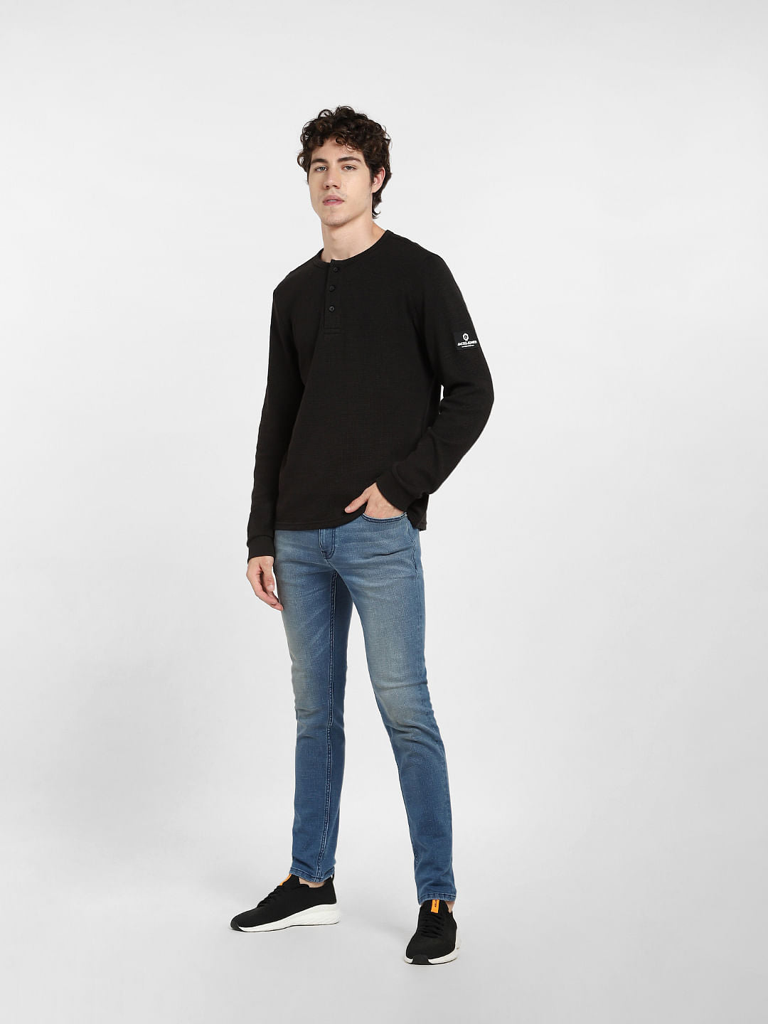 Black Henley T-shirt