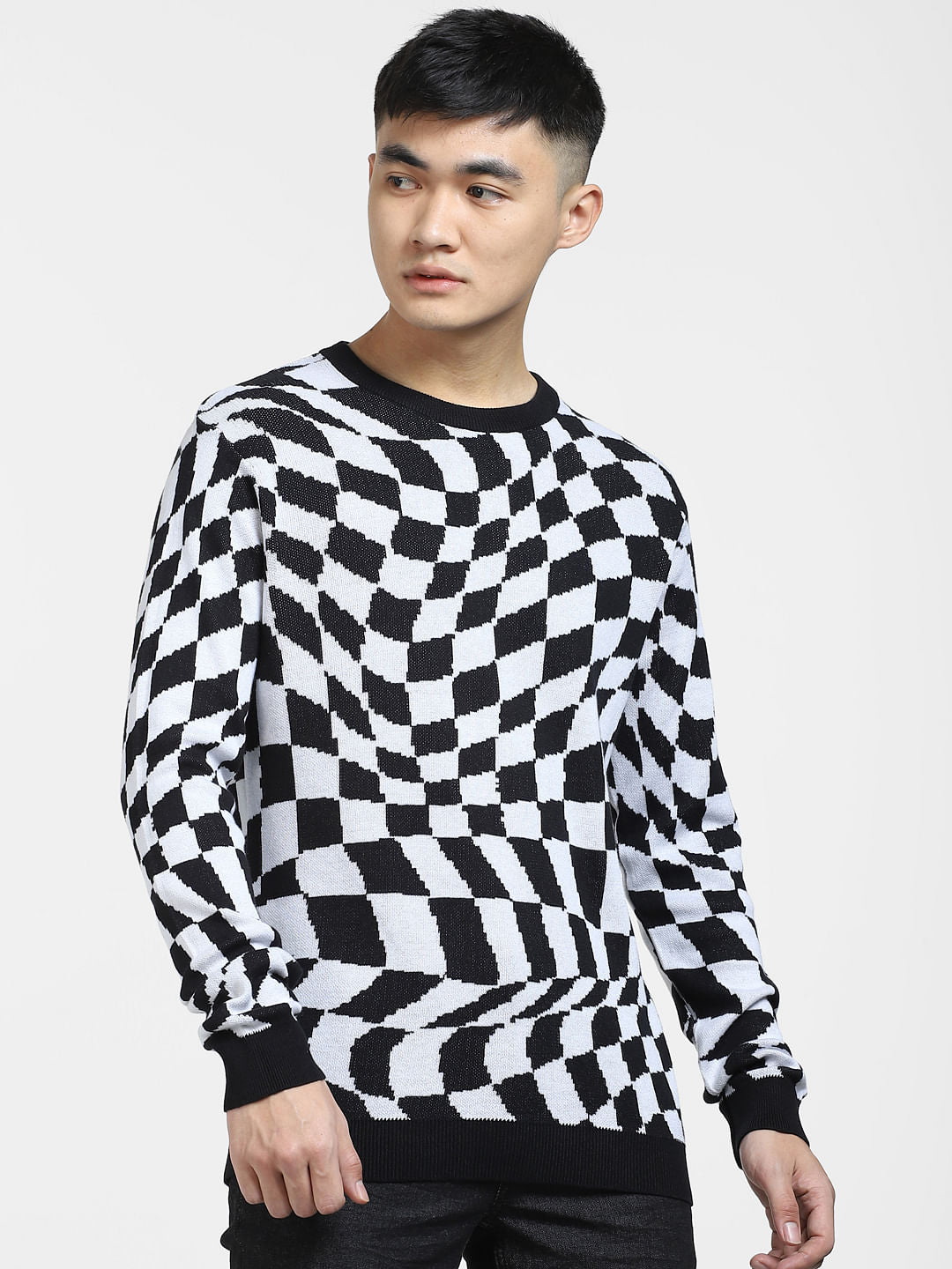 Black Monochrome Pullover