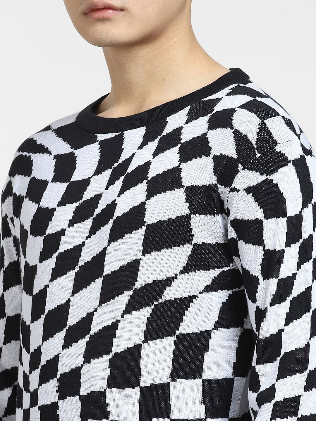 Black Monochrome Pullover