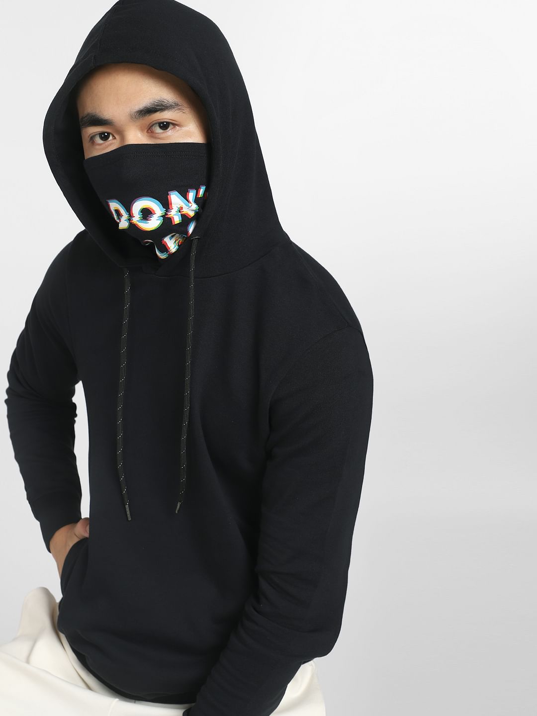 Black High Neck Sweatshirt