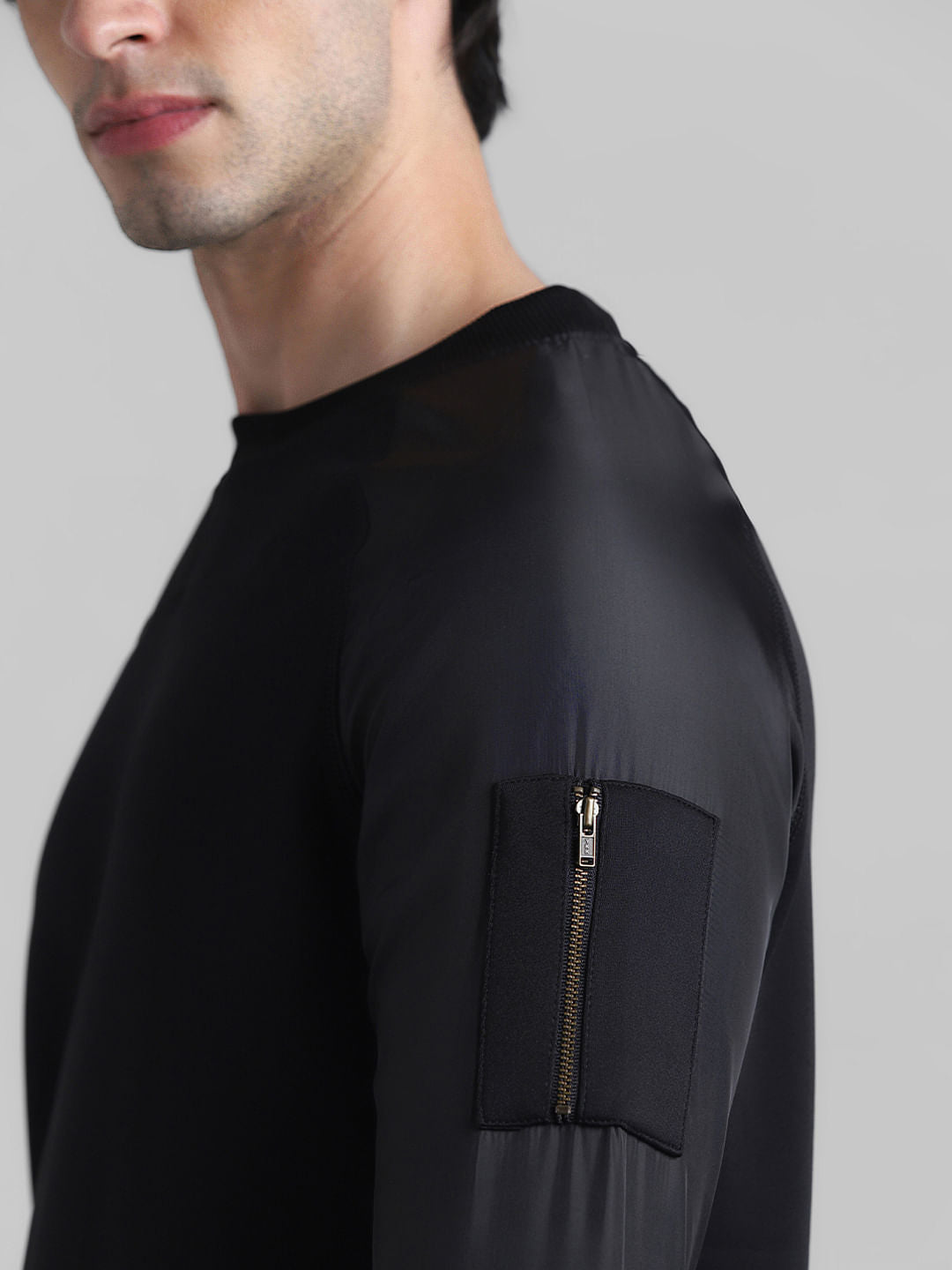 Black Crew Neck Sweatshirt