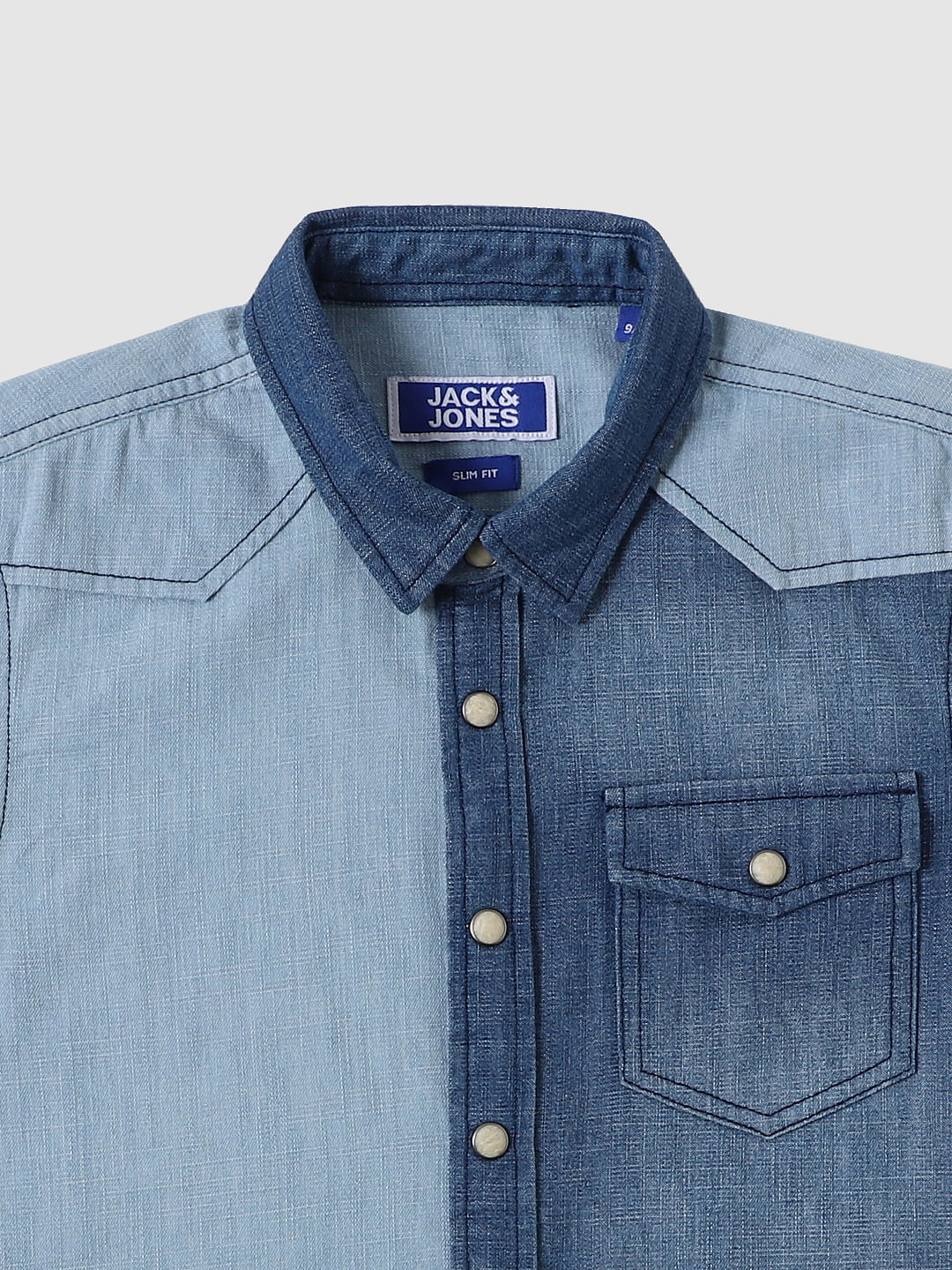 Boys Blue Washed Full Sleeves Denim Shirt