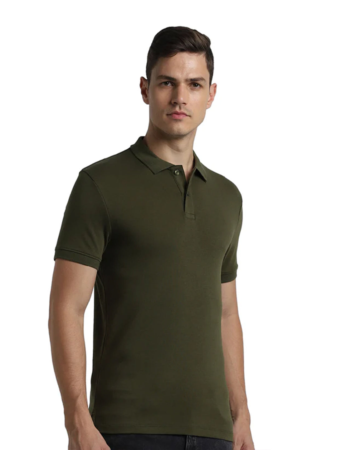 Green Cotton Polo