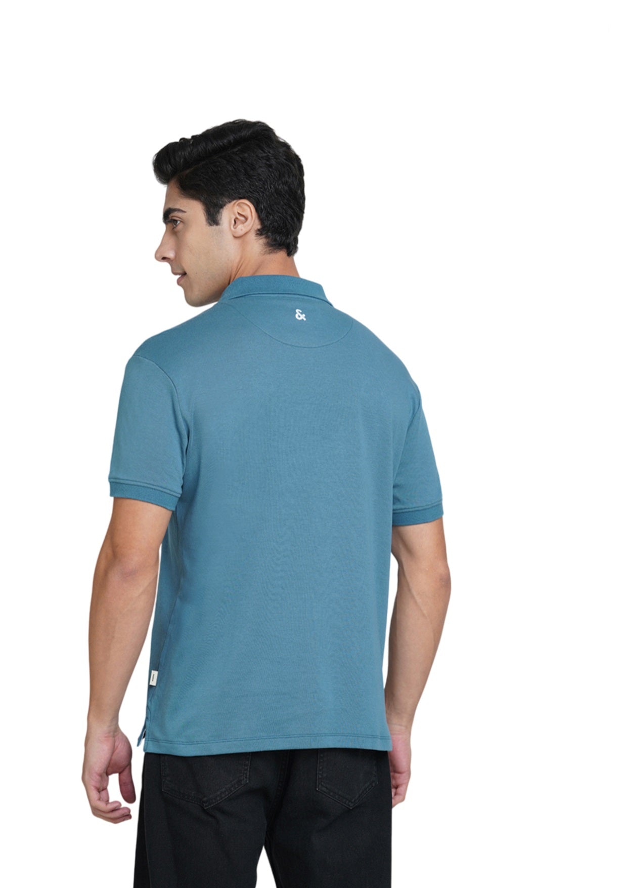 Teal Cotton Polo