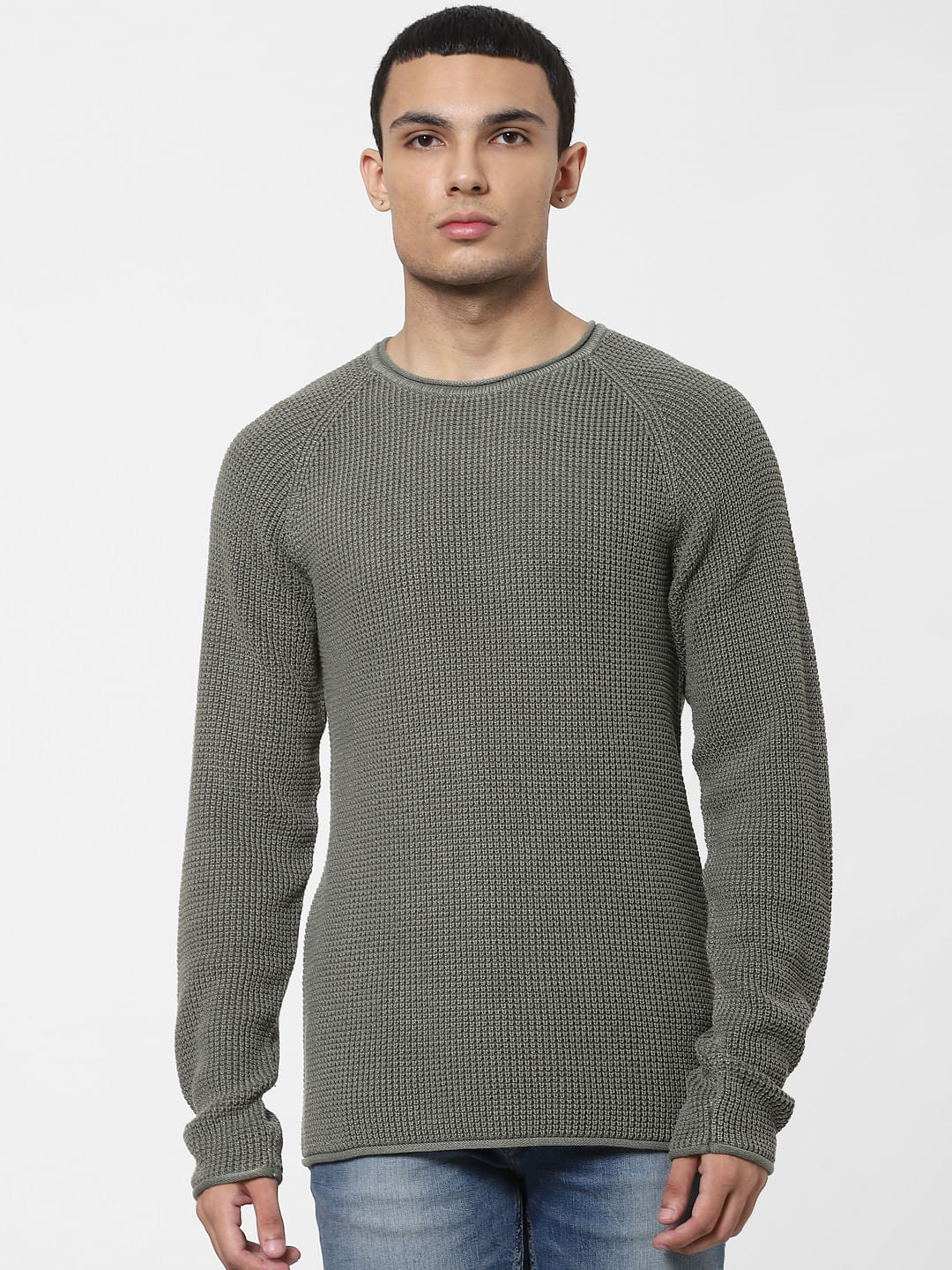 Green Knit Pullover