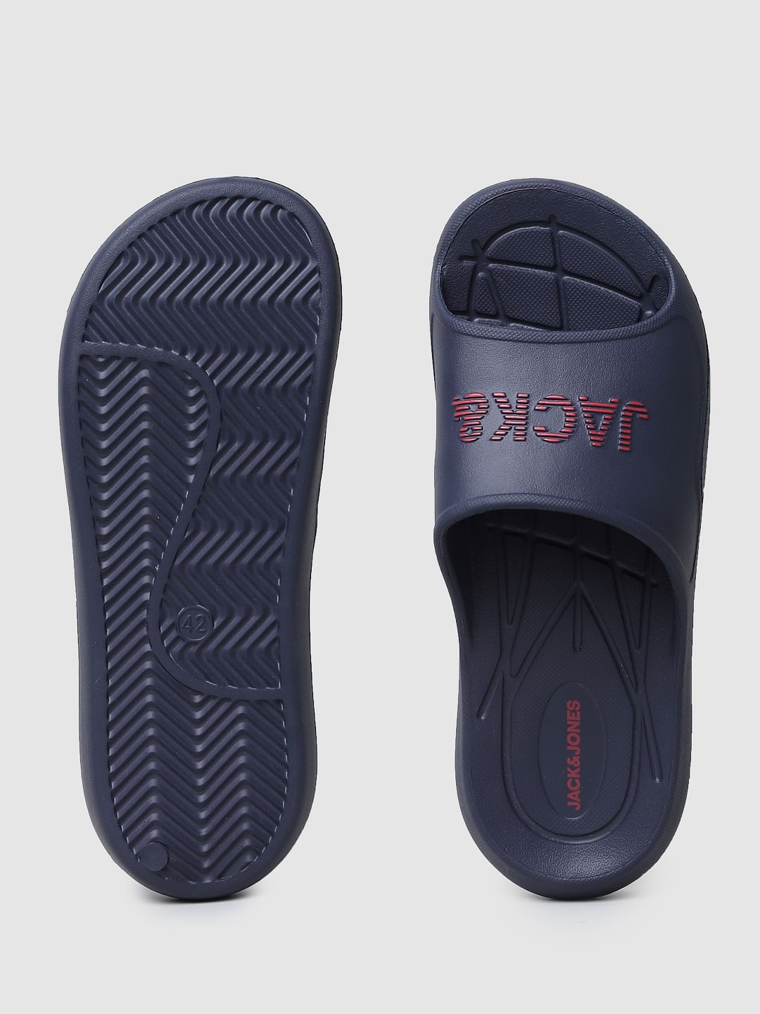 Blue Logo Print Sliders