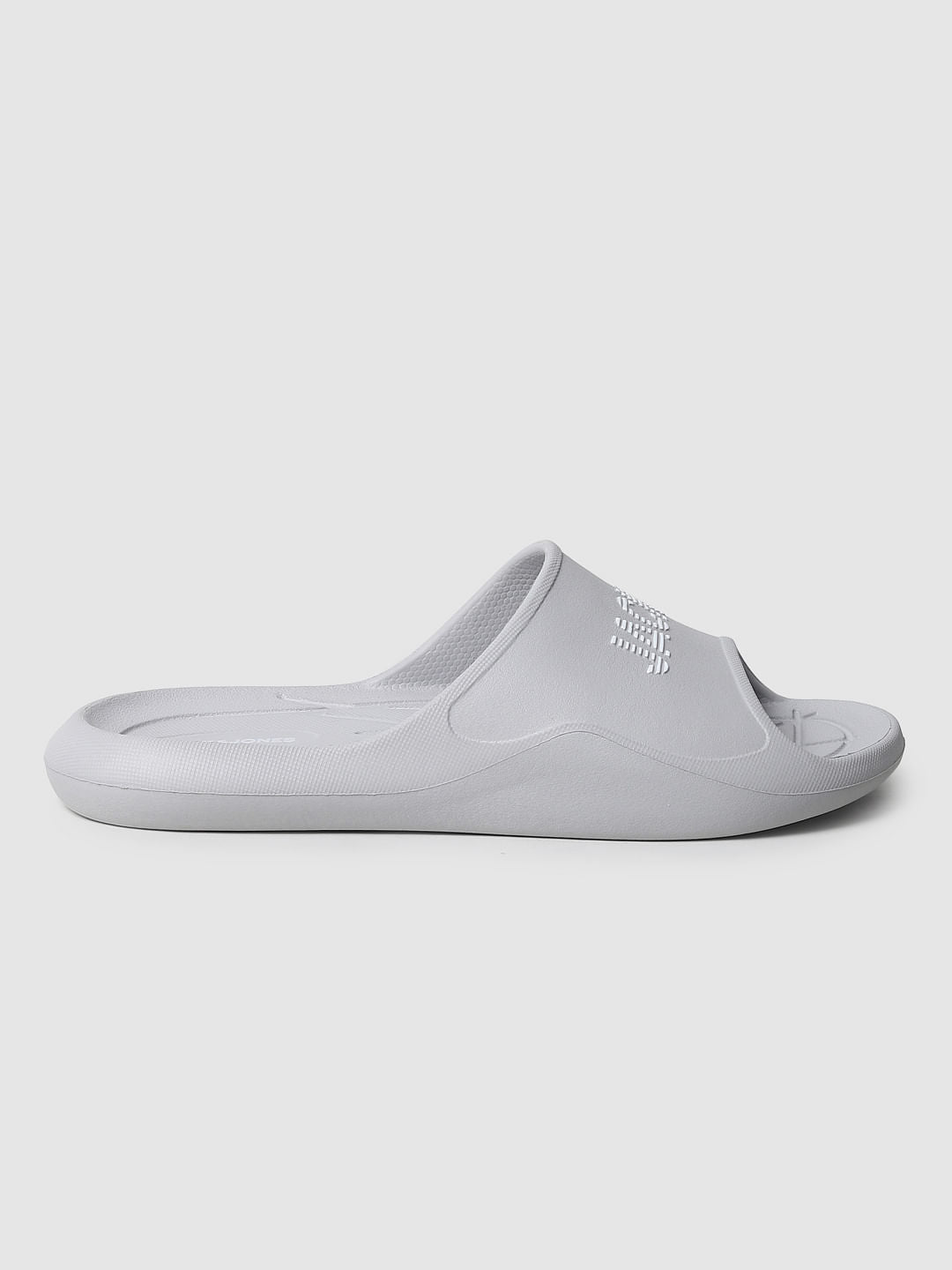 Grey Logo Print Sliders